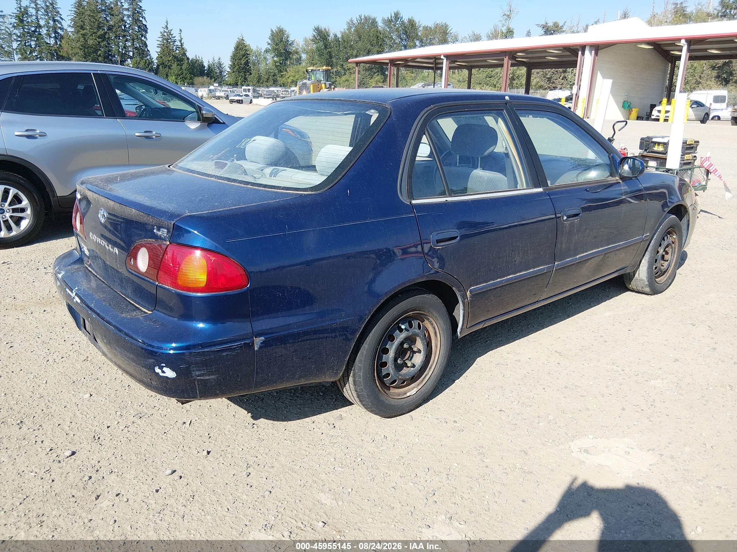 2001 Toyota Corolla Le Blue vin: 2T1BR12E41C503681