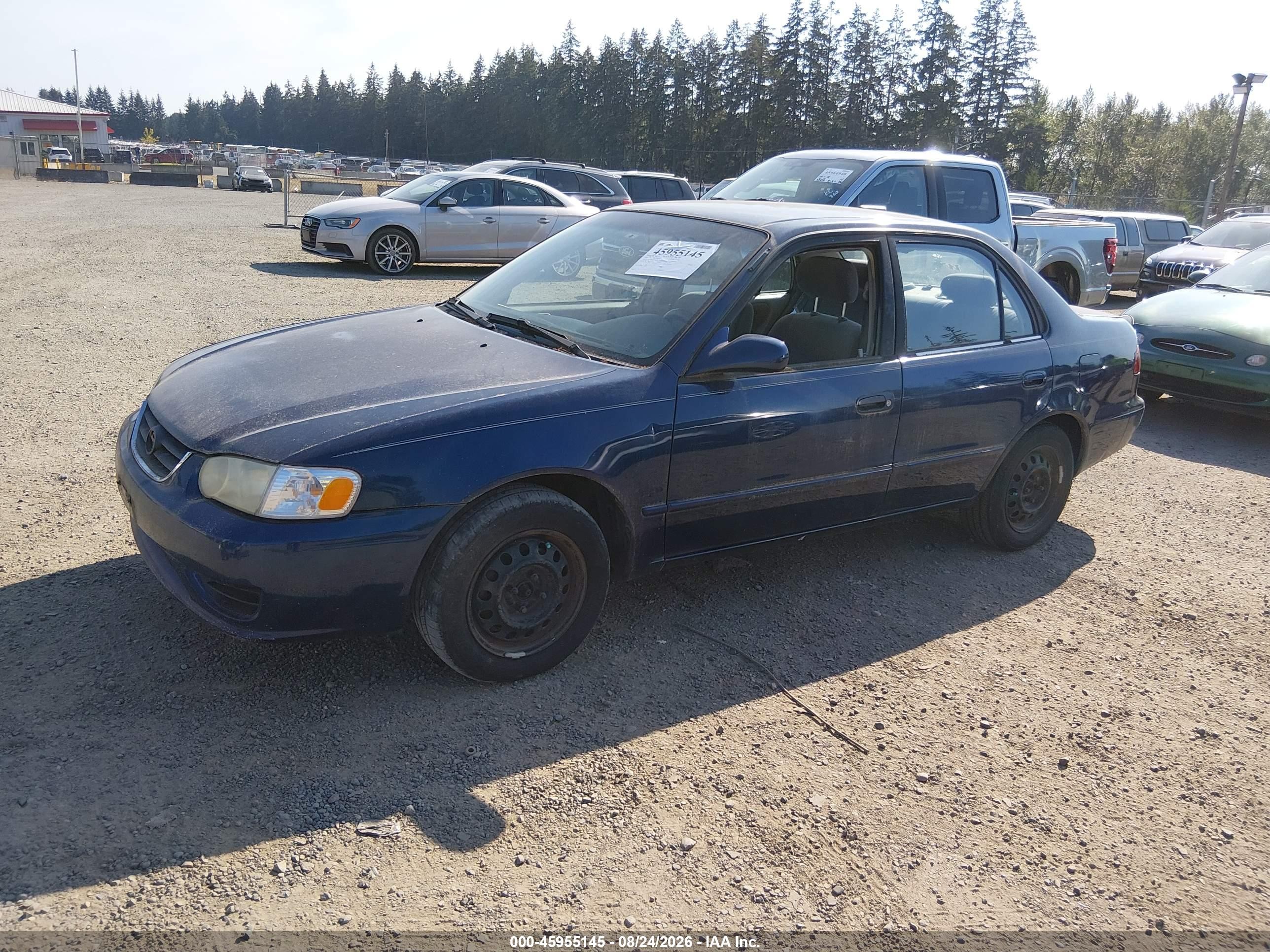 2001 Toyota Corolla Le Blue vin: 2T1BR12E41C503681