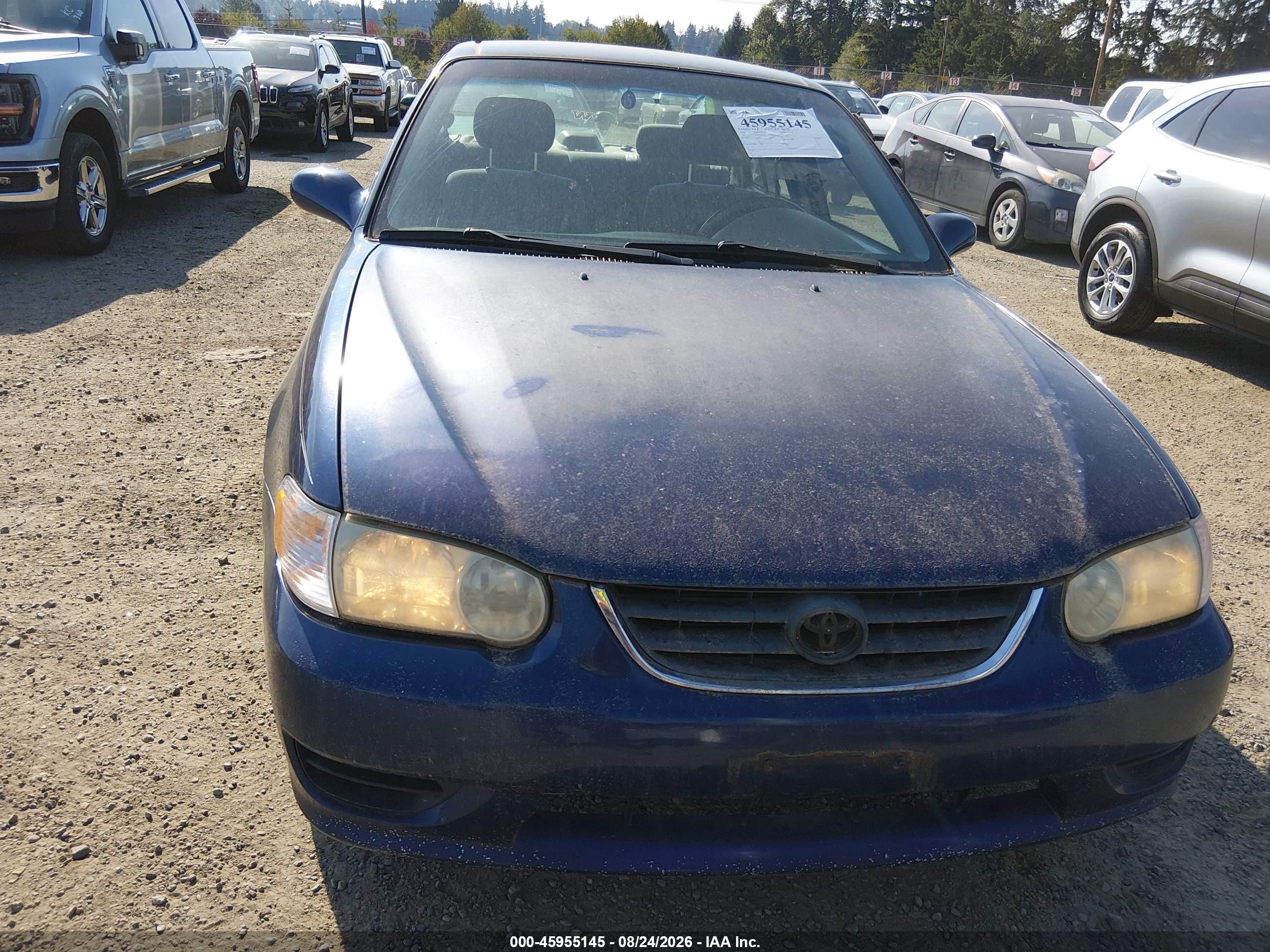 2001 Toyota Corolla Le Blue vin: 2T1BR12E41C503681
