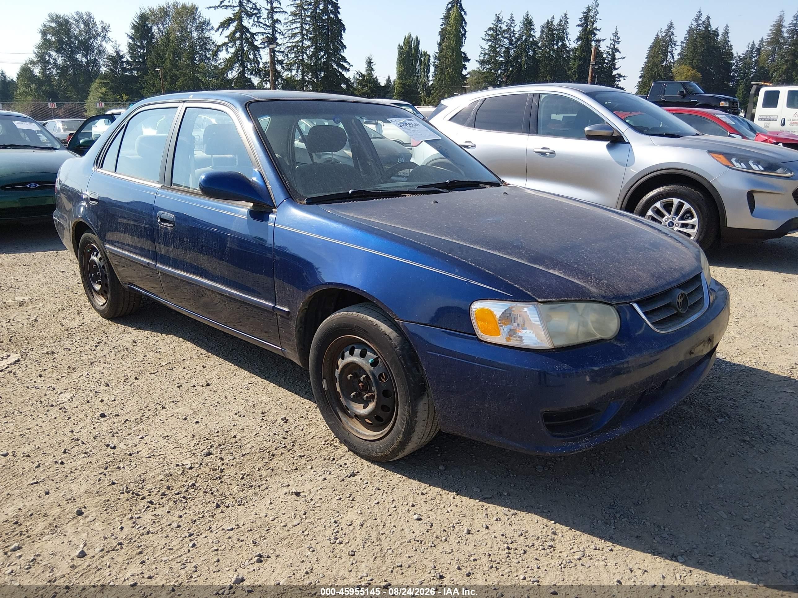 2001 Toyota Corolla Le Blue vin: 2T1BR12E41C503681