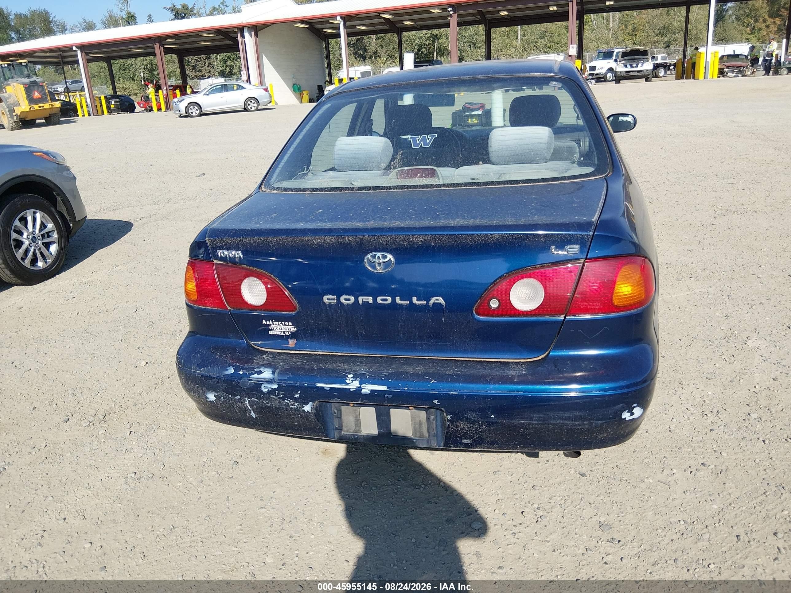 2001 Toyota Corolla Le Blue vin: 2T1BR12E41C503681