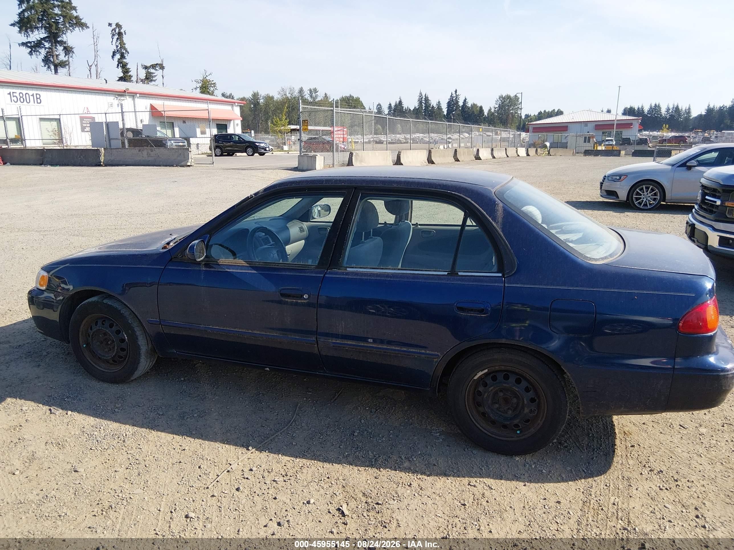 2001 Toyota Corolla Le Blue vin: 2T1BR12E41C503681