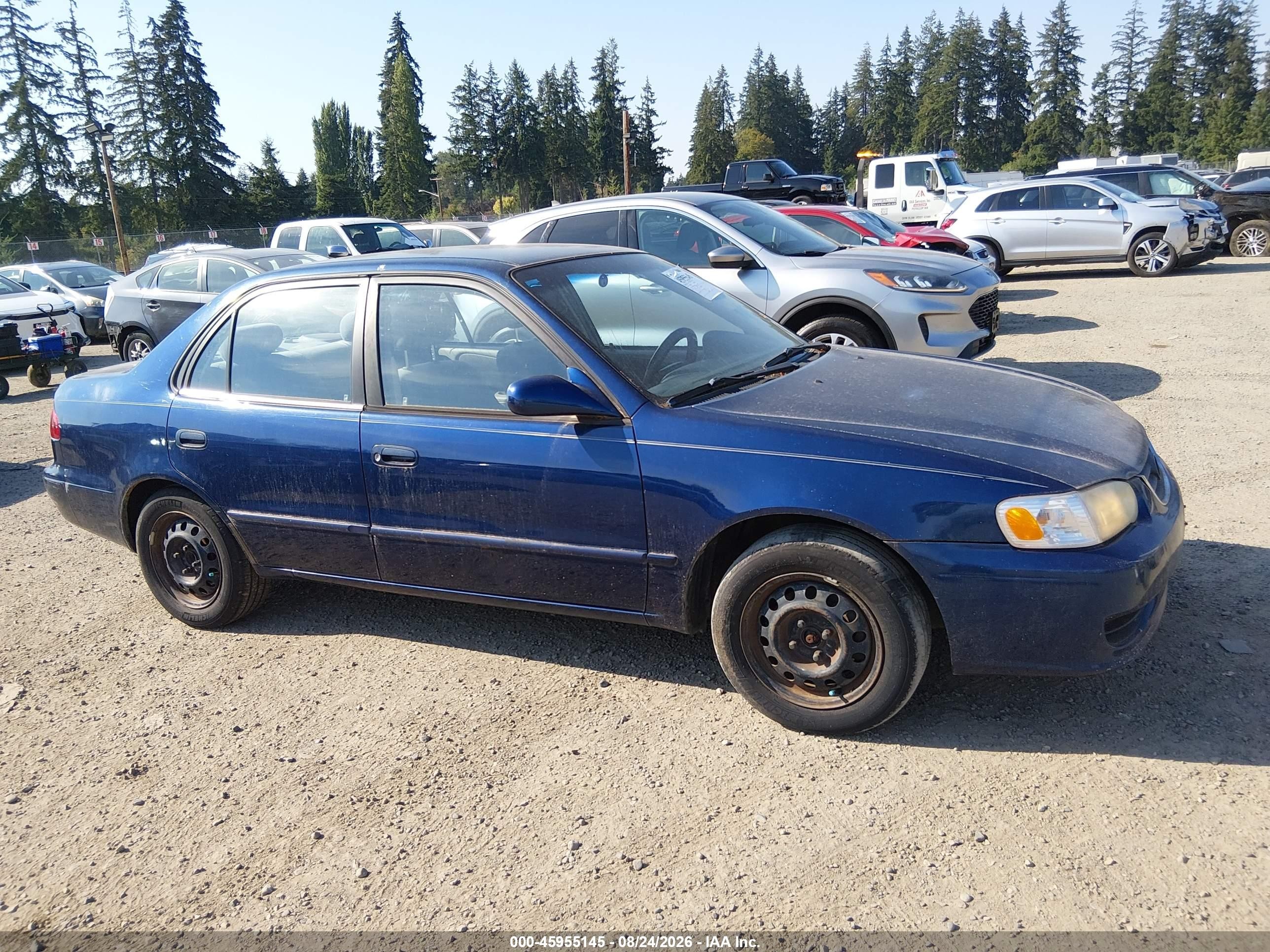 2001 Toyota Corolla Le Blue vin: 2T1BR12E41C503681