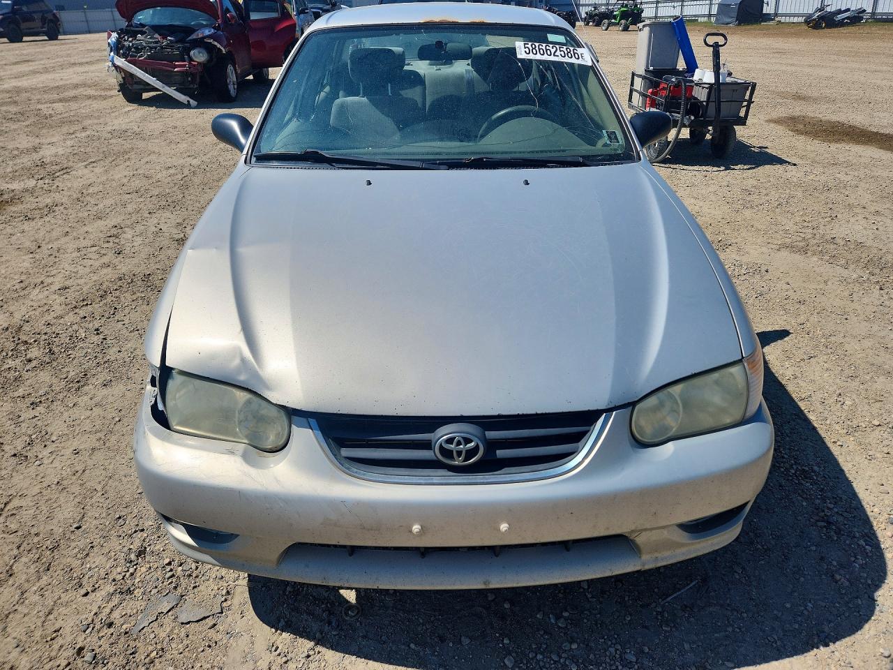 2001 Toyota Corolla Ce Silver vin: 2T1BR12E41C853490
