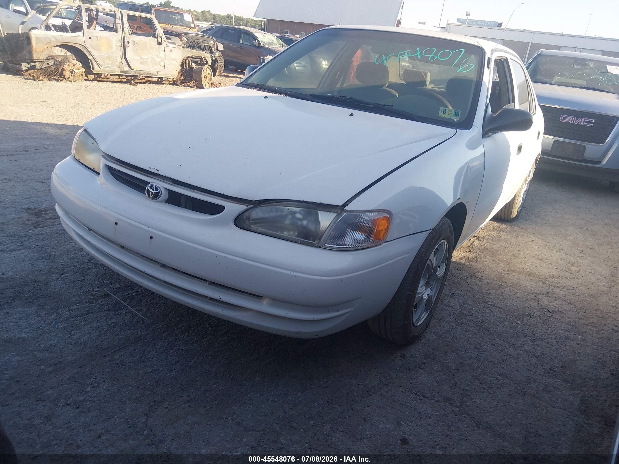 1998 Toyota Corolla Ve Белый vin: 2T1BR12E4WC072203