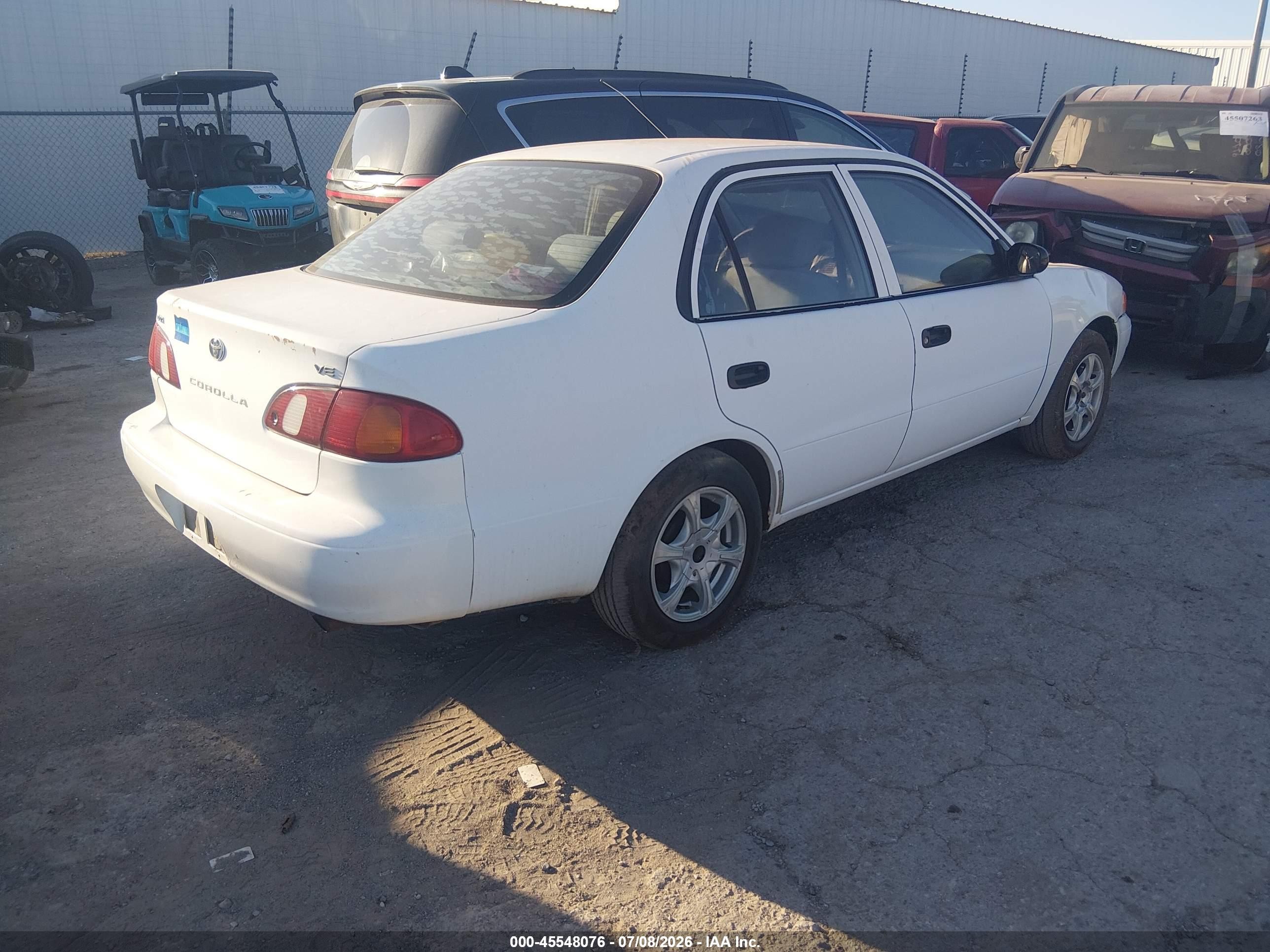 1998 Toyota Corolla Ve Белый vin: 2T1BR12E4WC072203