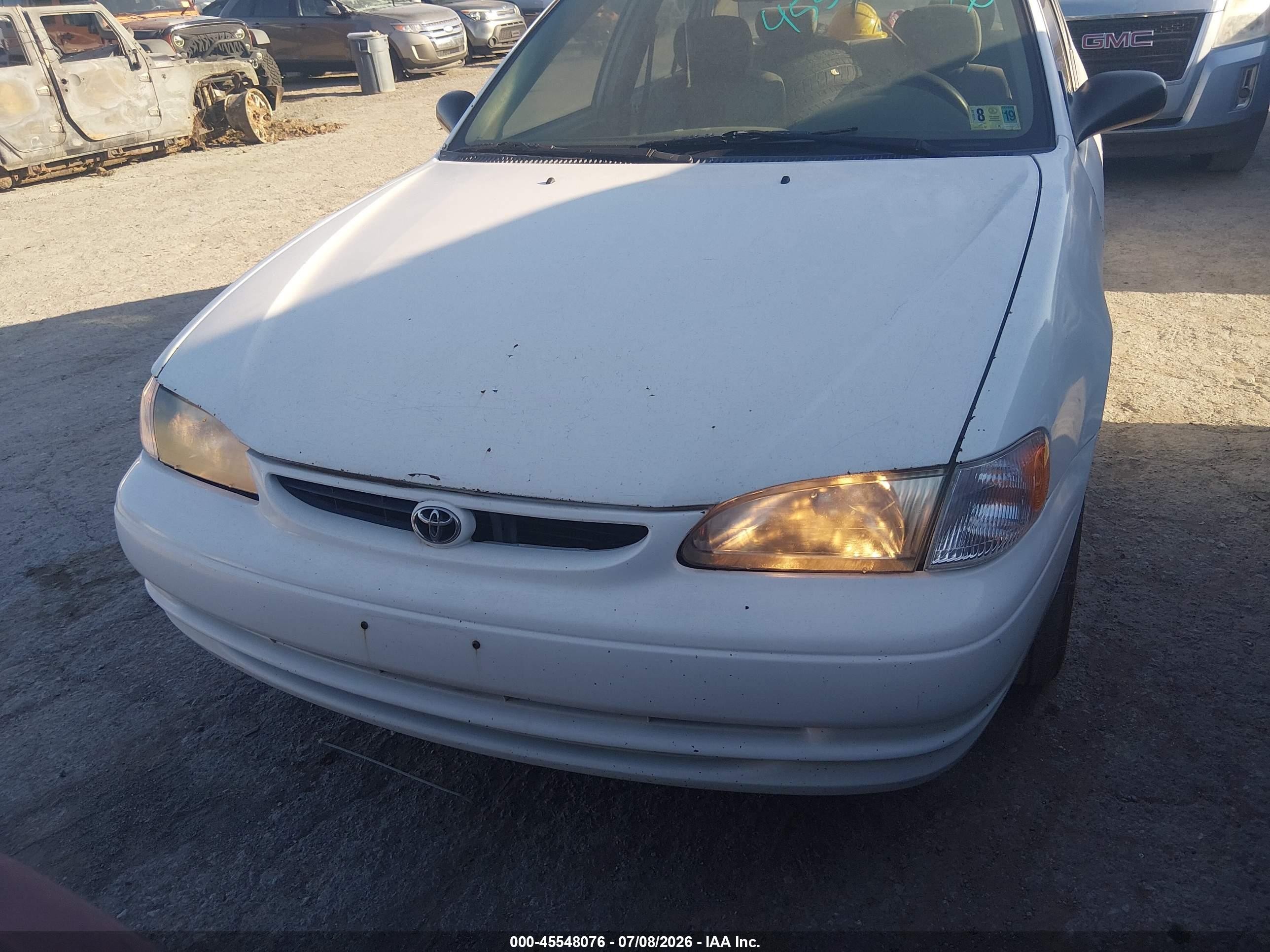 1998 Toyota Corolla Ve Белый vin: 2T1BR12E4WC072203