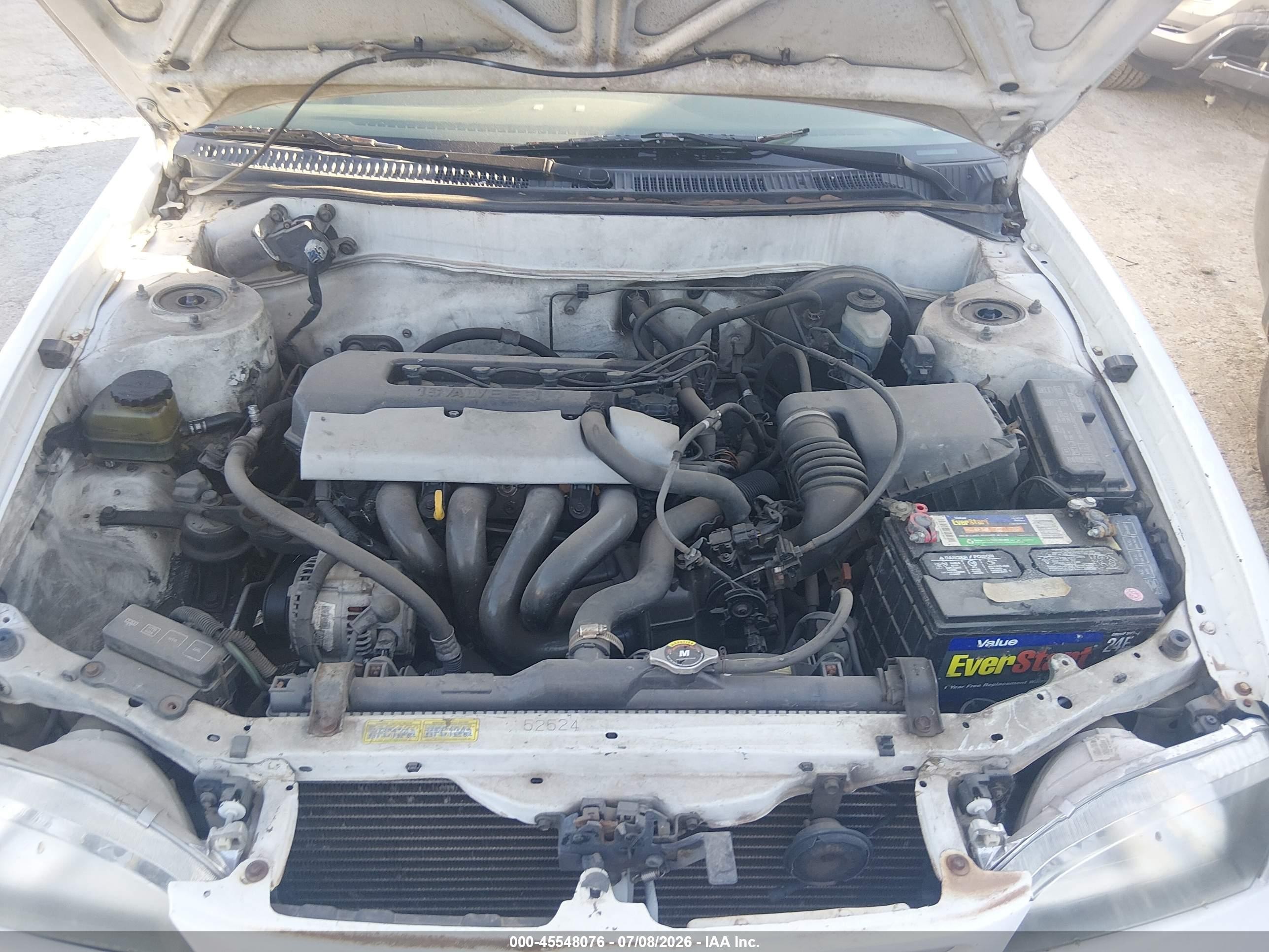 1998 Toyota Corolla Ve Белый vin: 2T1BR12E4WC072203