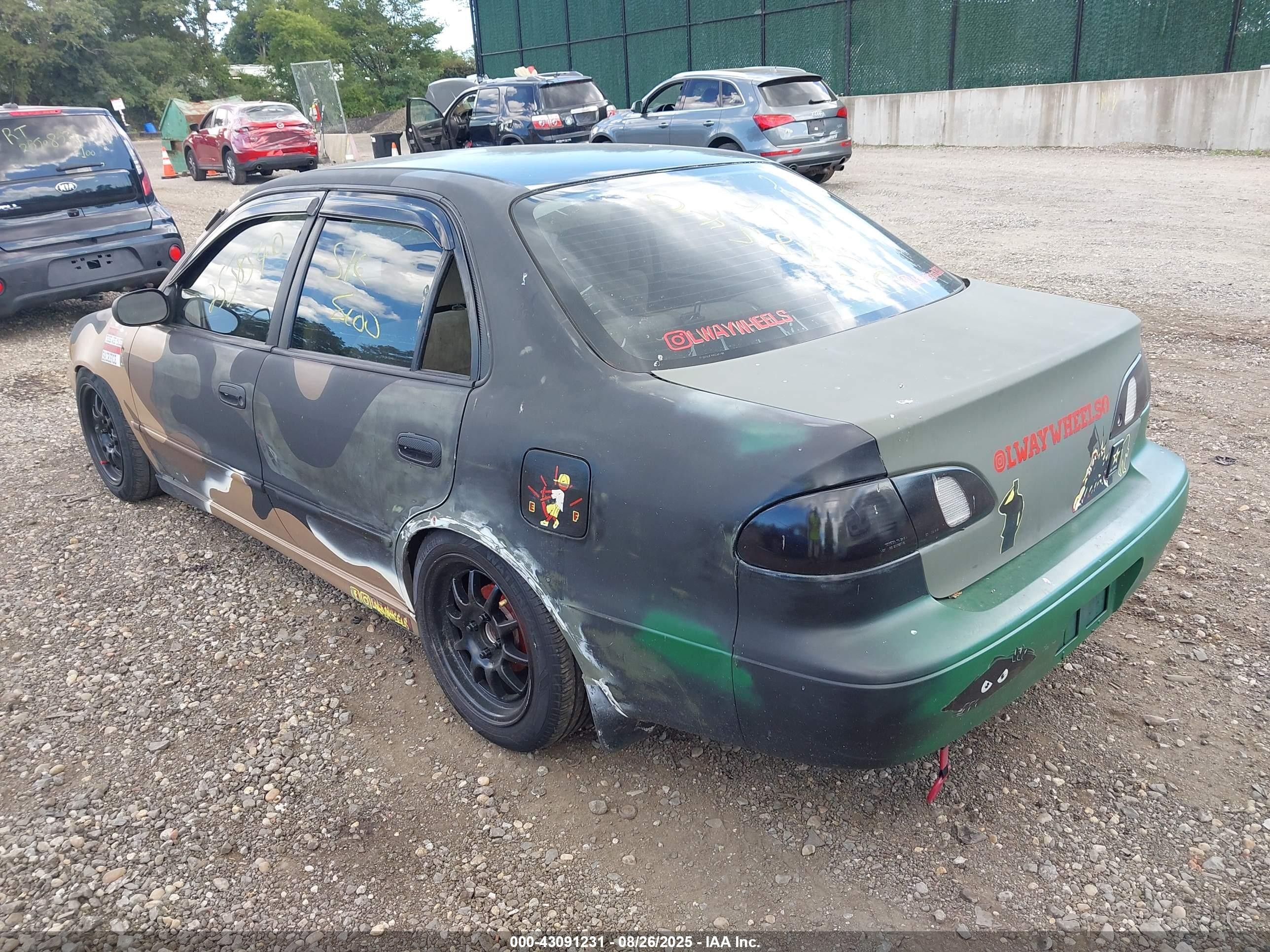 1999 Toyota Corolla Le Коричневый vin: 2T1BR12E4XC134488