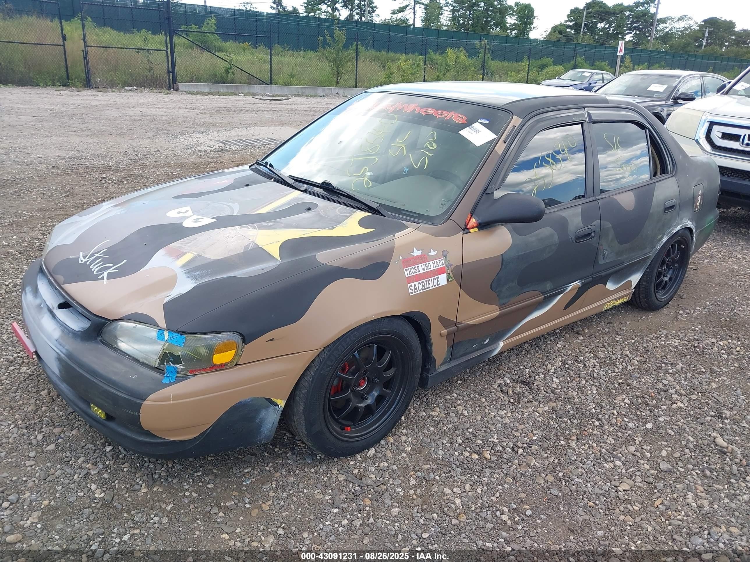 1999 Toyota Corolla Le Коричневый vin: 2T1BR12E4XC134488