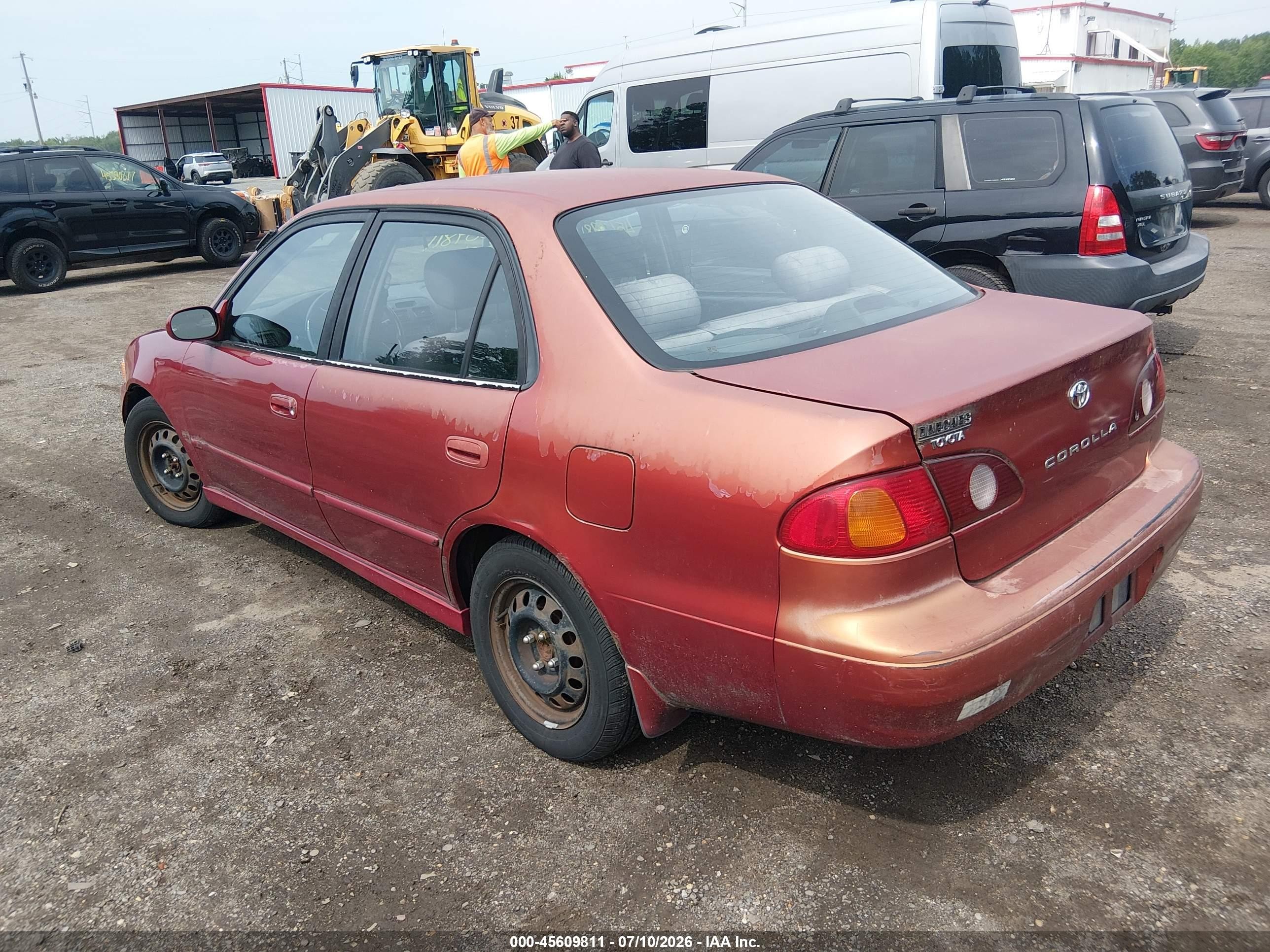 2002 Toyota Corolla S Красный vin: 2T1BR12E52C578939