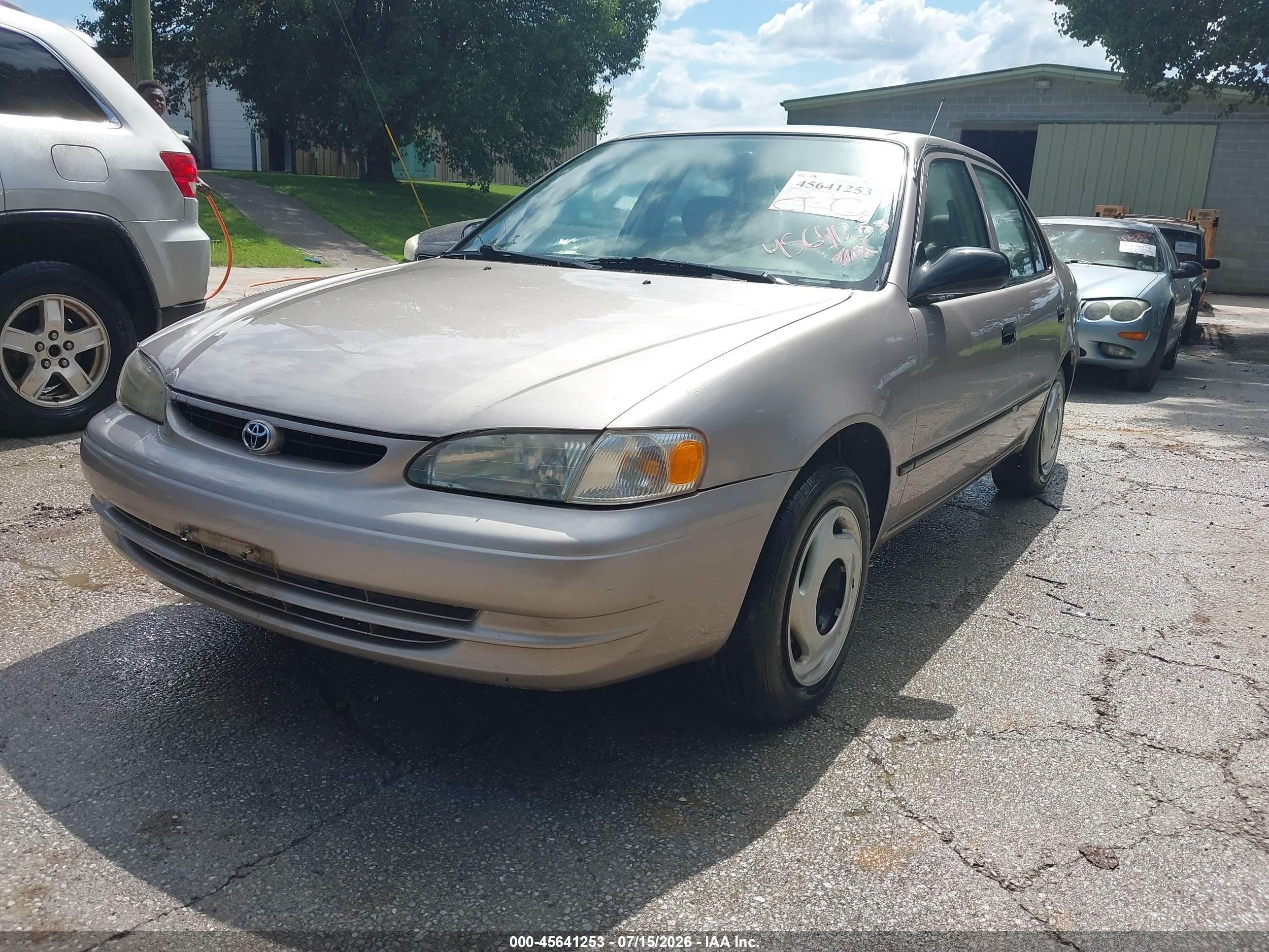1998 Toyota Corolla Ce Silver vin: 2T1BR12E5WC041817