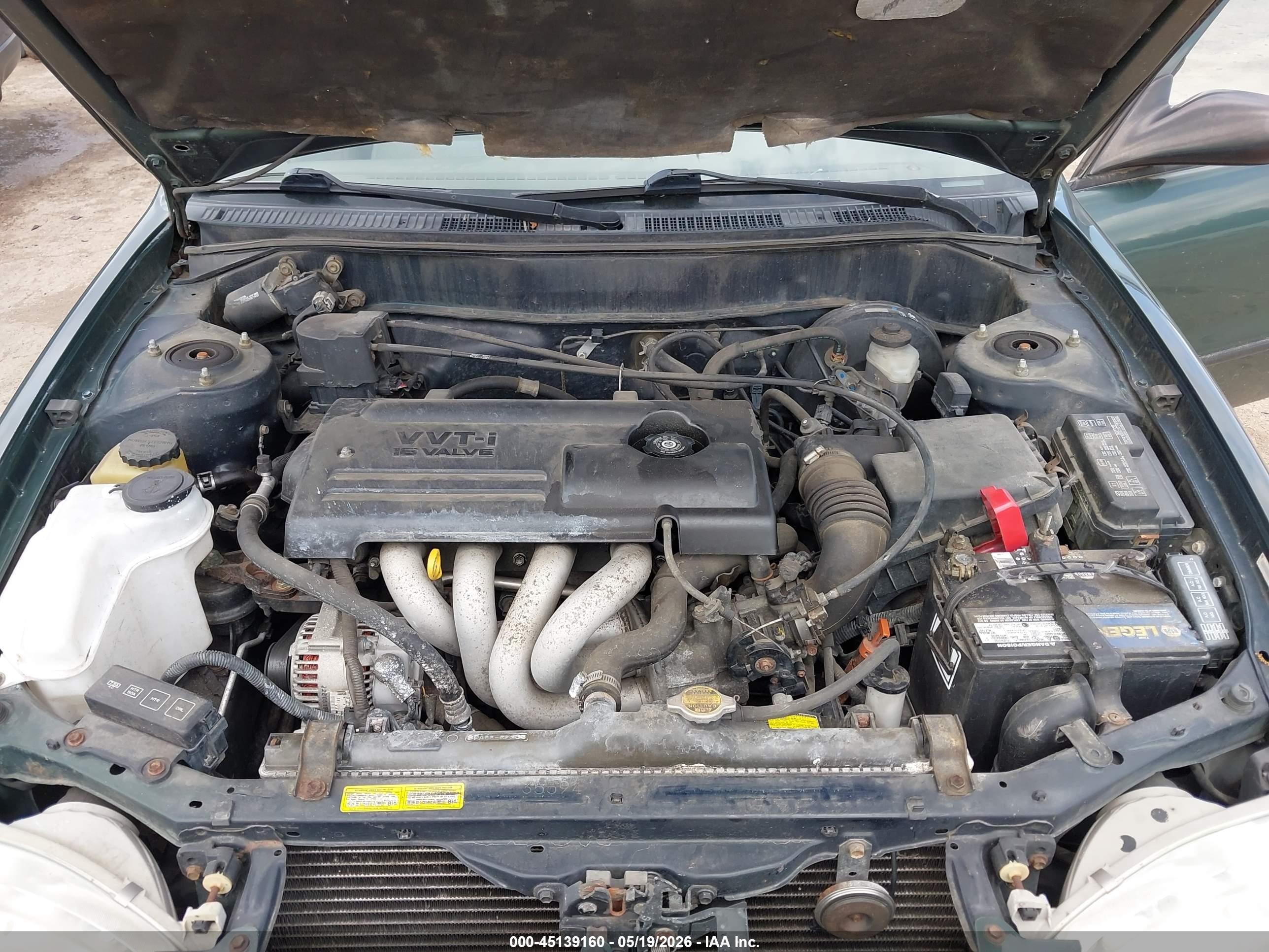 2000 Toyota Corolla Ve/ce/le Green vin: 2T1BR12E5YC292372