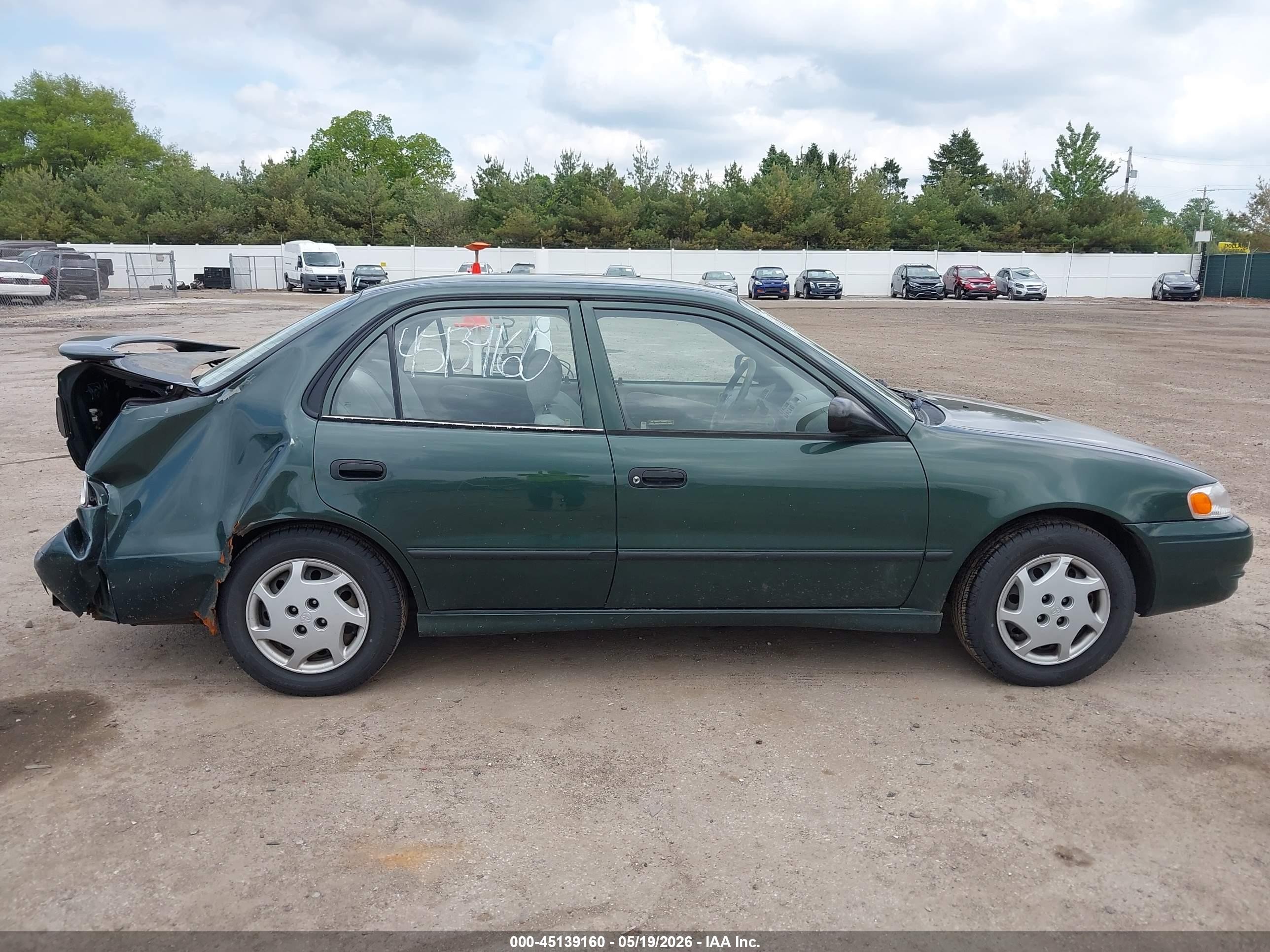 2000 Toyota Corolla Ve/ce/le Green vin: 2T1BR12E5YC292372