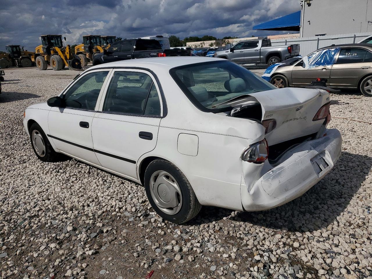 2000 Toyota Corolla Ve White vin: 2T1BR12E5YC302592