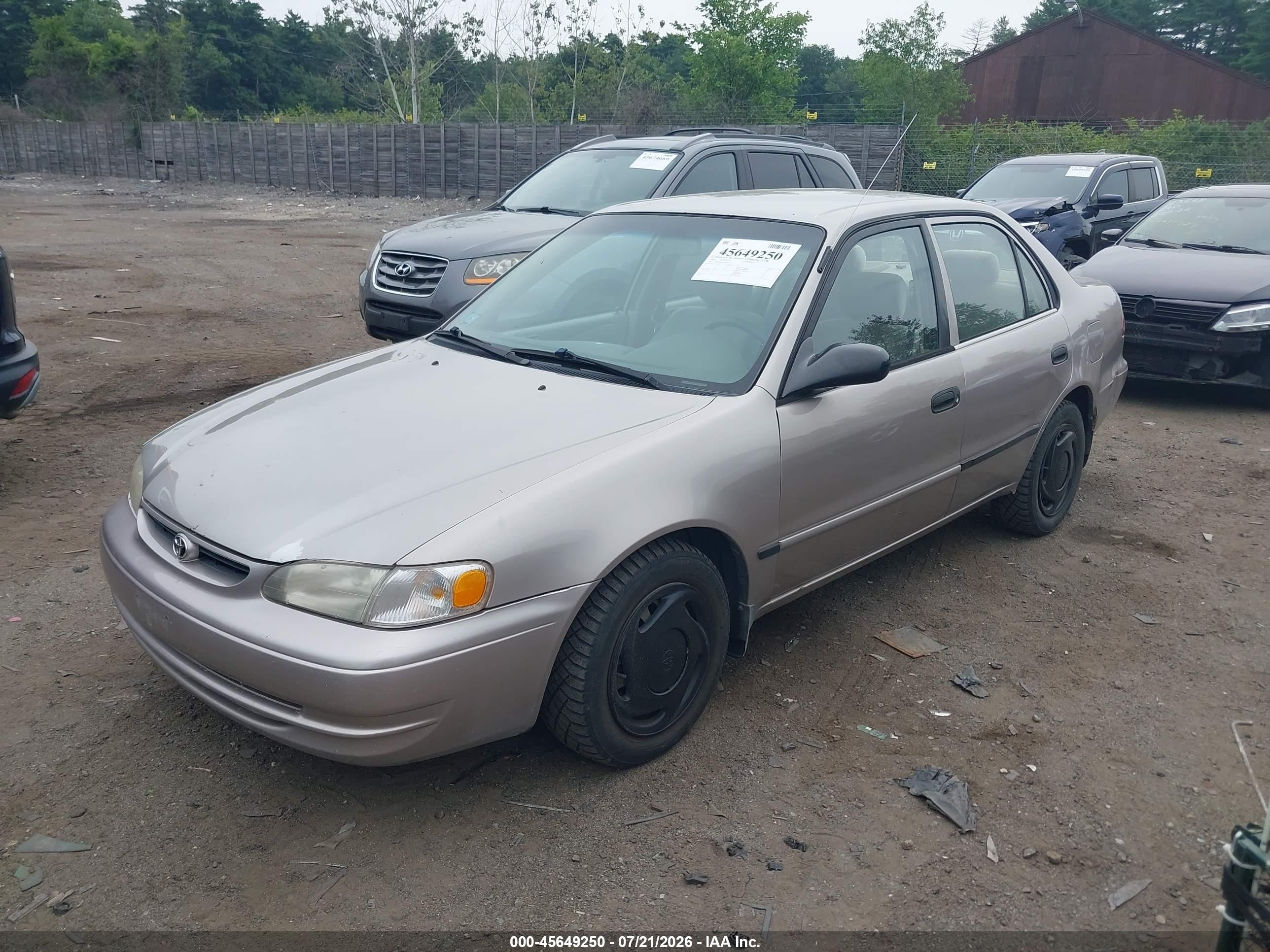 2000 Toyota Corolla Ce Gold vin: 2T1BR12E5YC356667