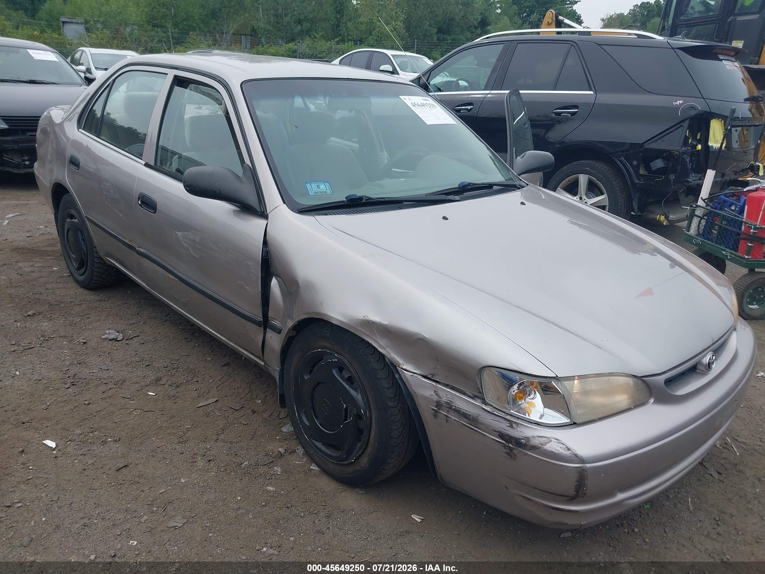 2000 Toyota Corolla Ce Gold vin: 2T1BR12E5YC356667