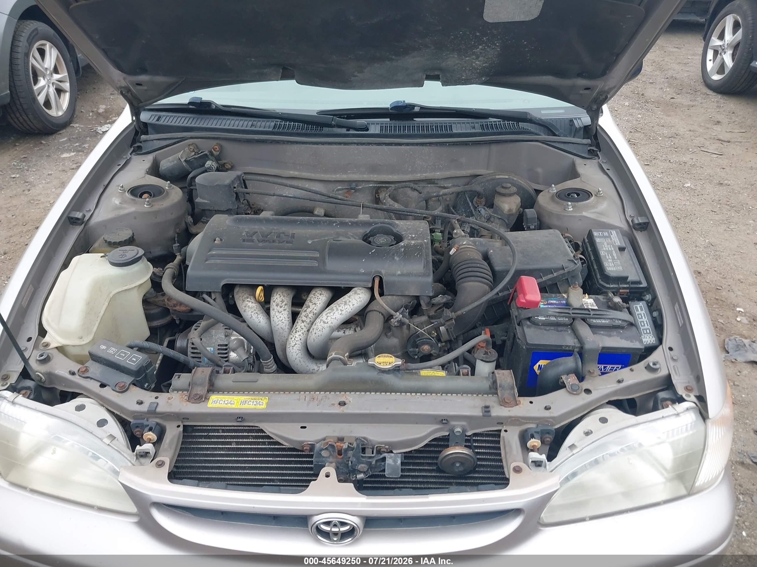 2000 Toyota Corolla Ce Gold vin: 2T1BR12E5YC356667