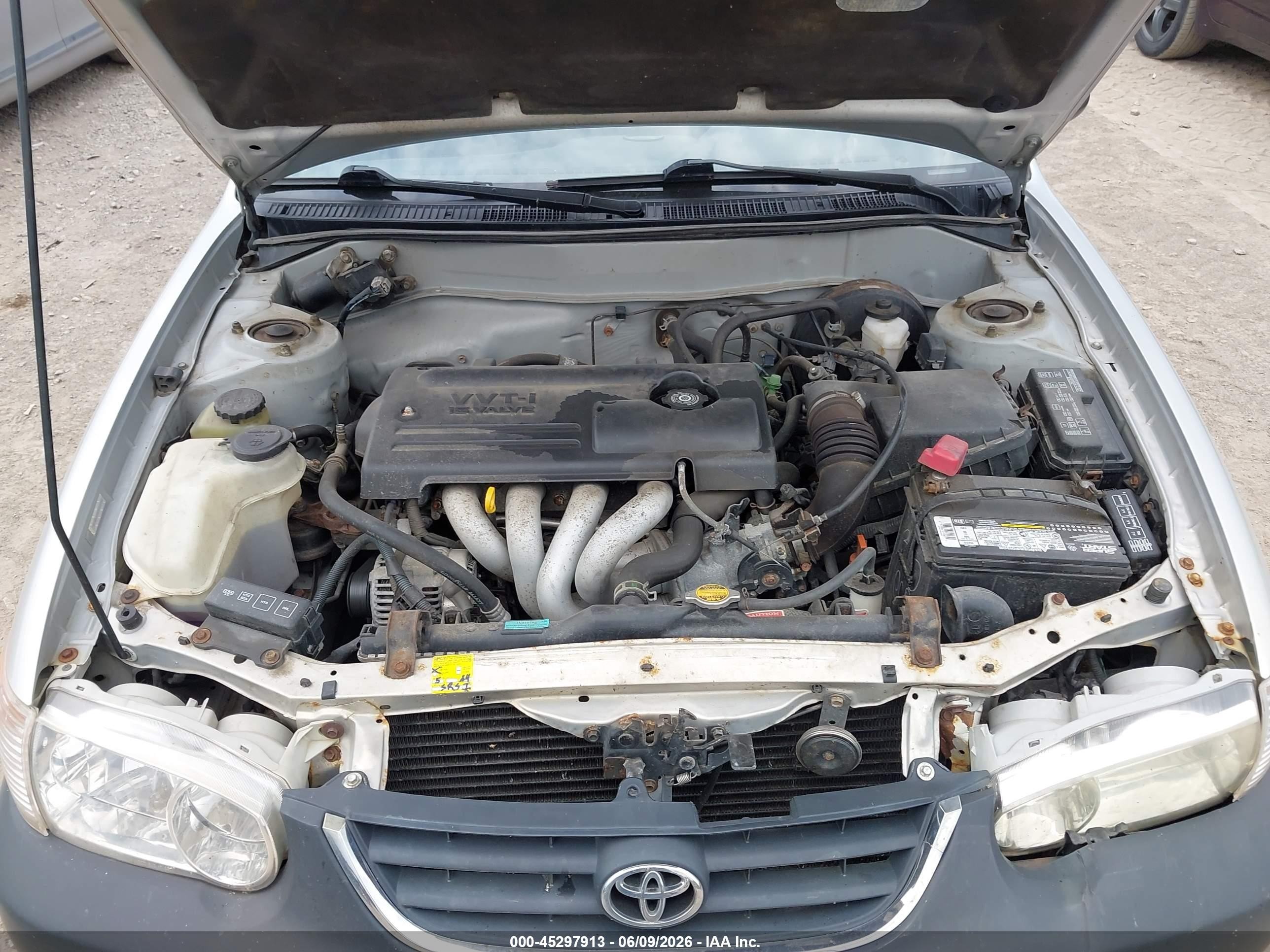 2001 Toyota Corolla Ce Silver vin: 2T1BR12E61C403792