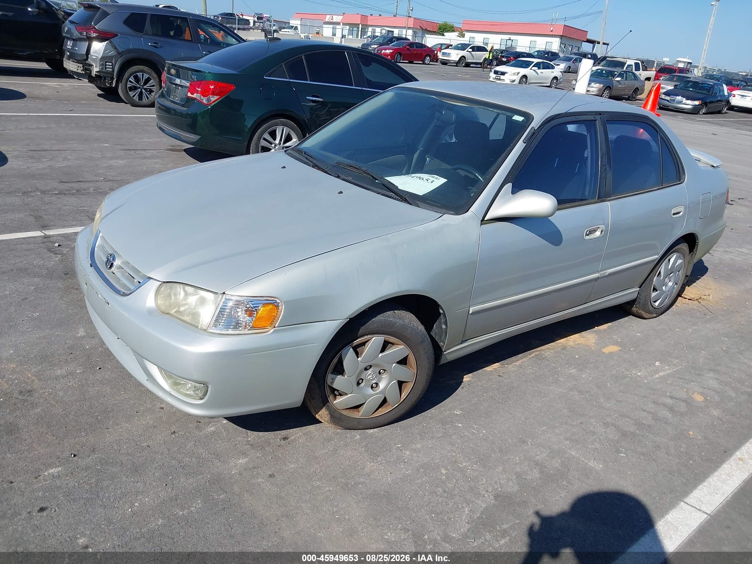 2001 Toyota Corolla S Серебряный vin: 2T1BR12E61C477052