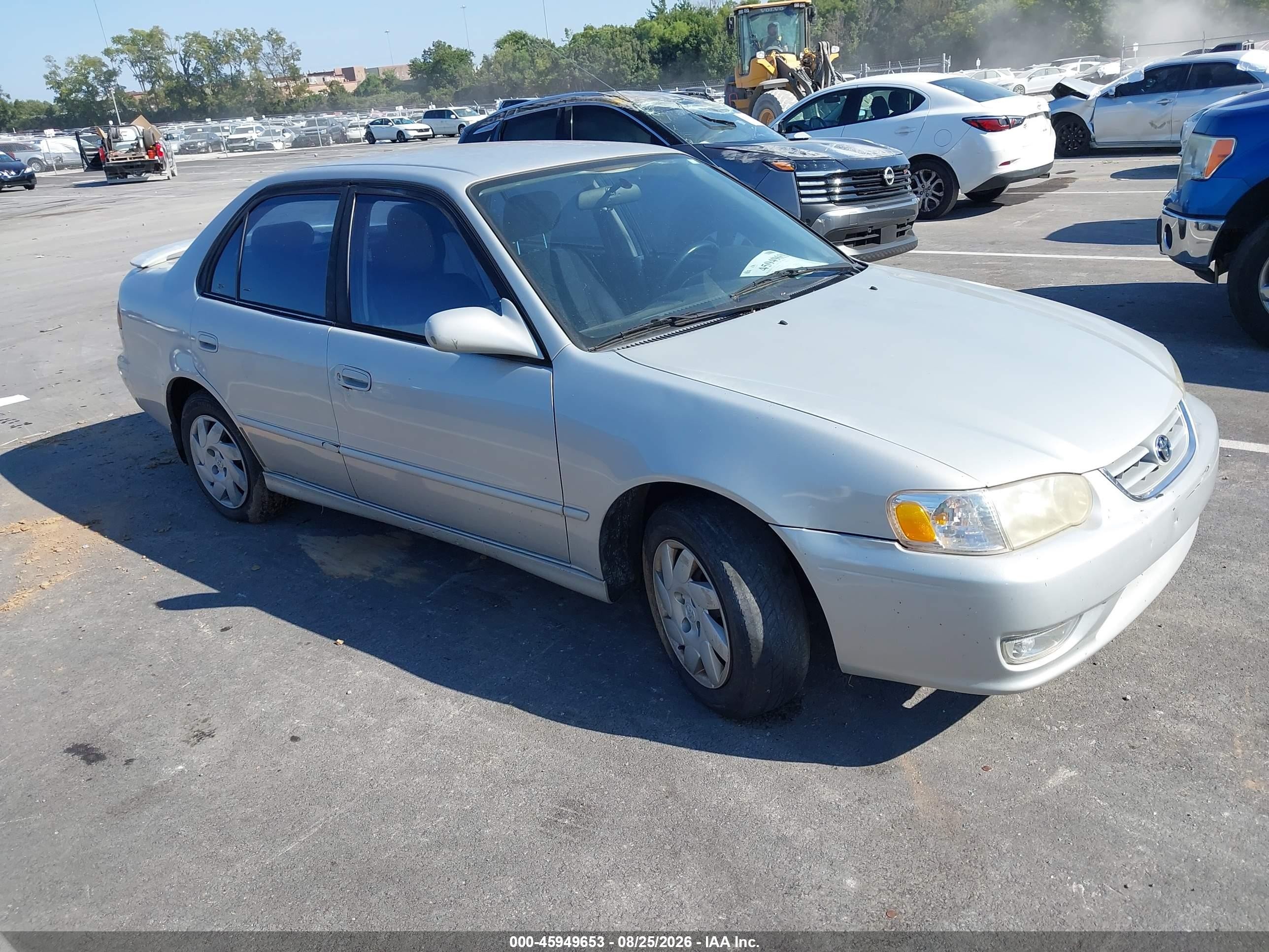 2001 Toyota Corolla S Серебряный vin: 2T1BR12E61C477052