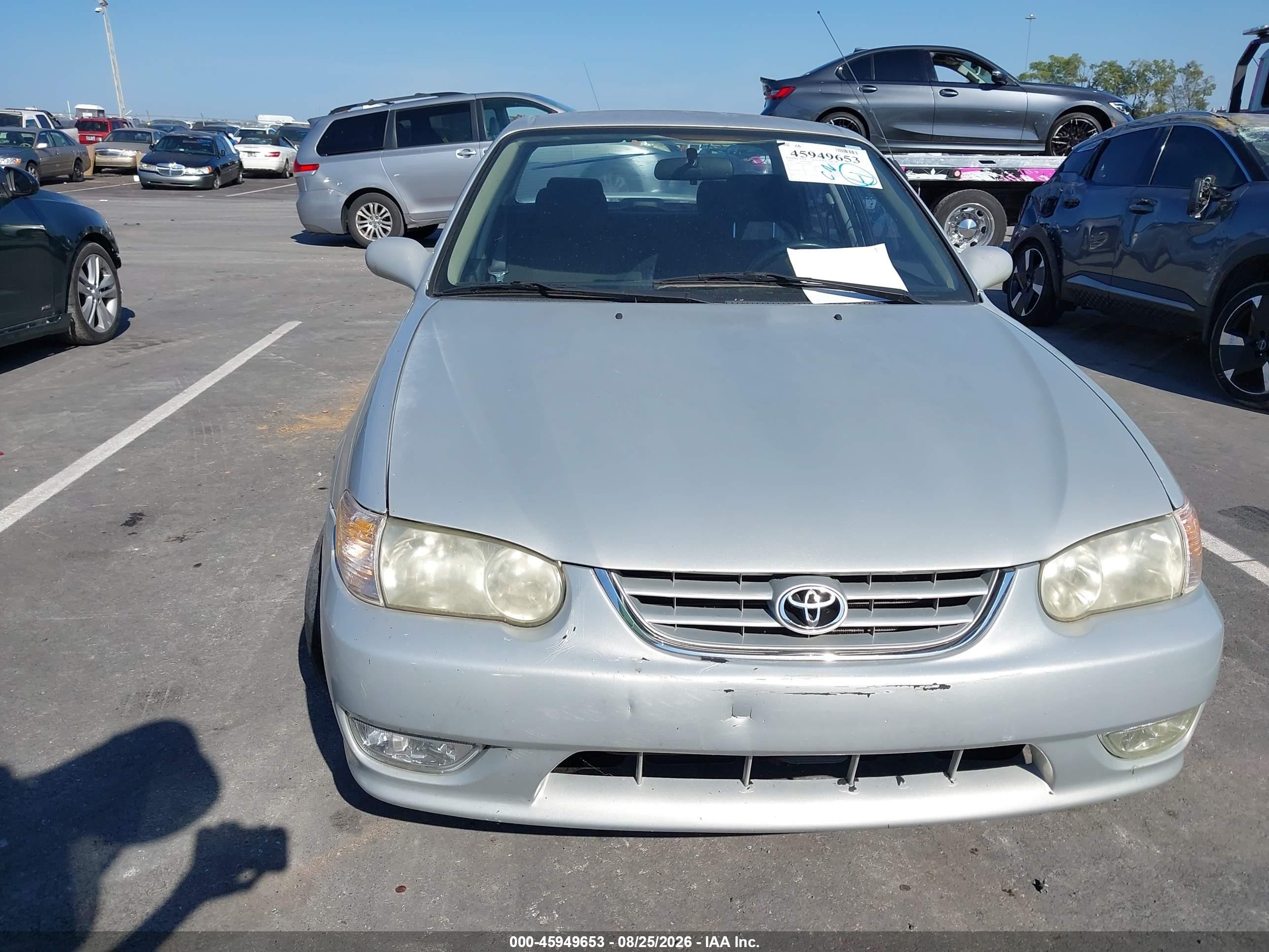 2001 Toyota Corolla S Серебряный vin: 2T1BR12E61C477052