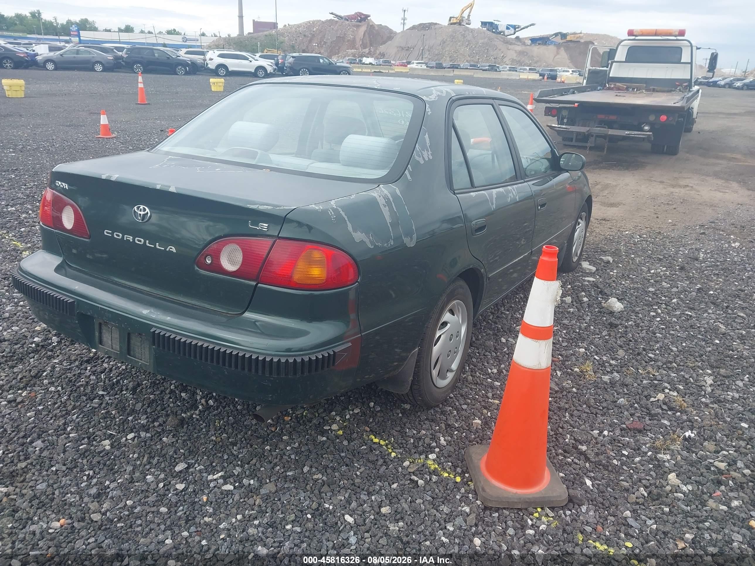 2001 Toyota Corolla Le Green vin: 2T1BR12E61C507120