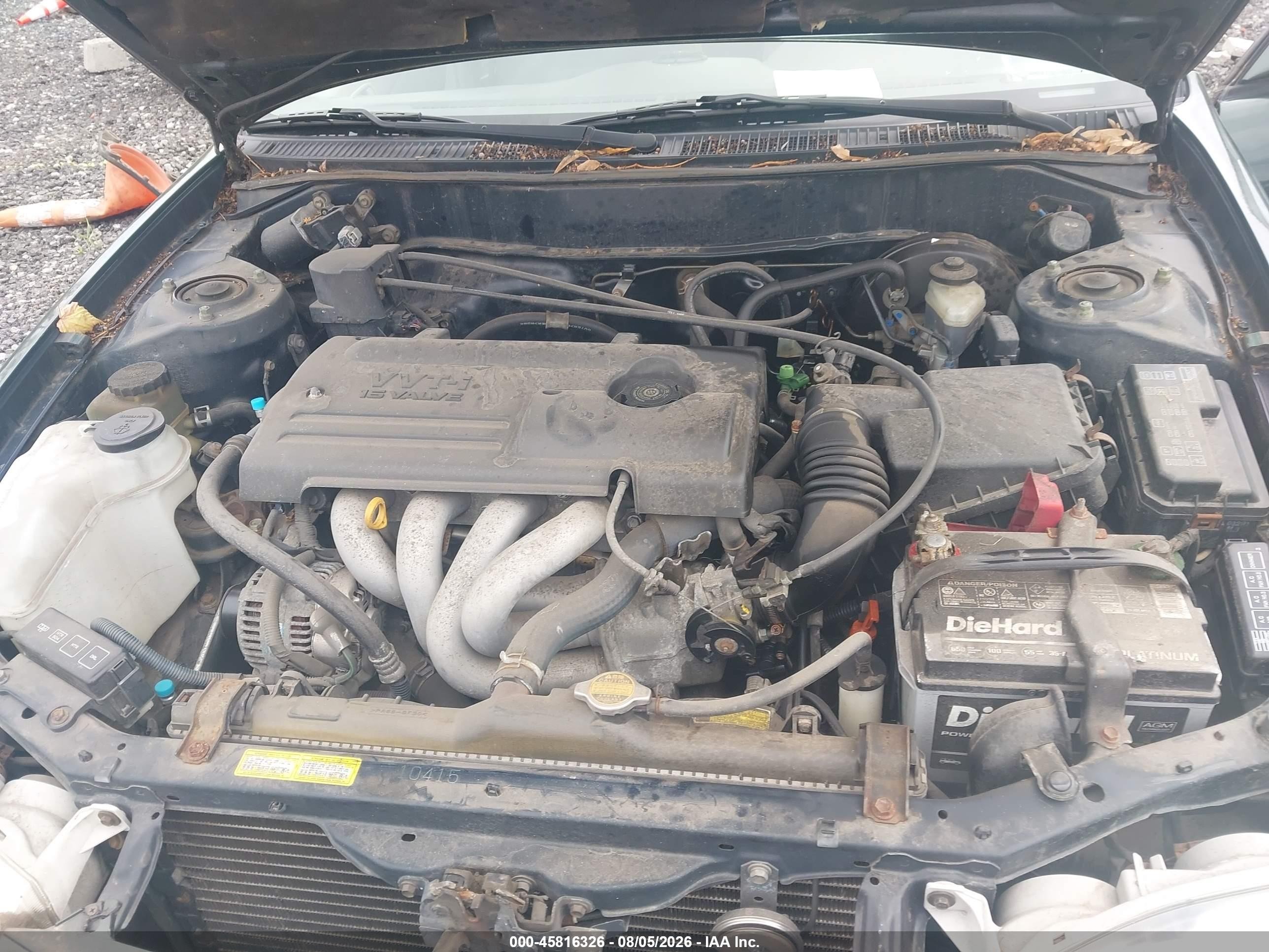 2001 Toyota Corolla Le Green vin: 2T1BR12E61C507120