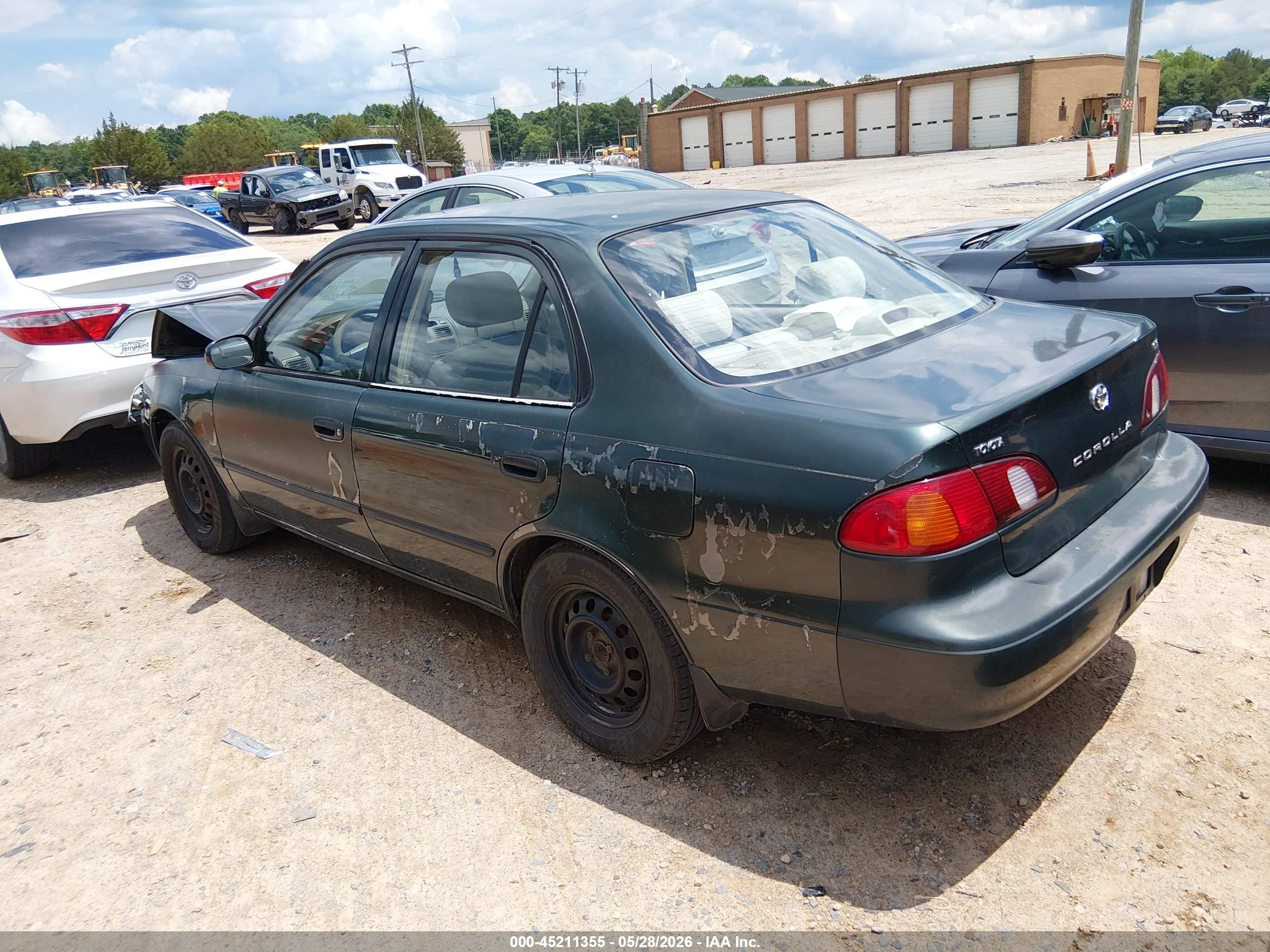 2000 Toyota Corolla Ce Зеленый vin: 2T1BR12E6YC266380