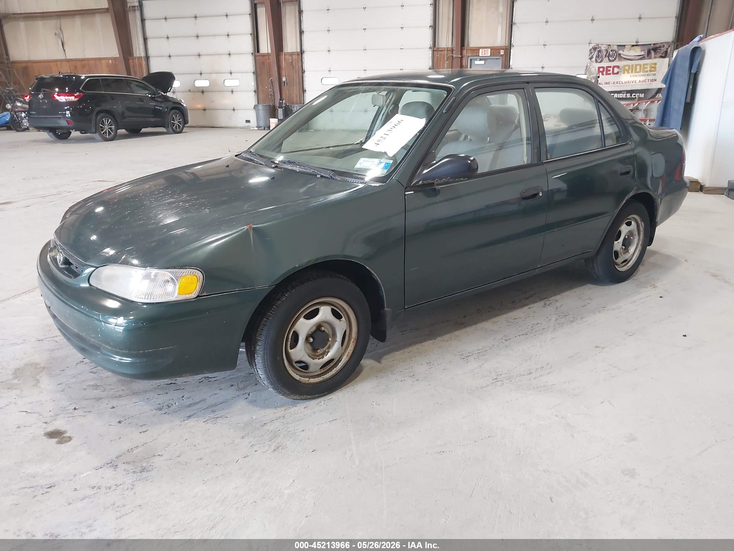 2000 Toyota Corolla Ve Зеленый vin: 2T1BR12E6YC279890