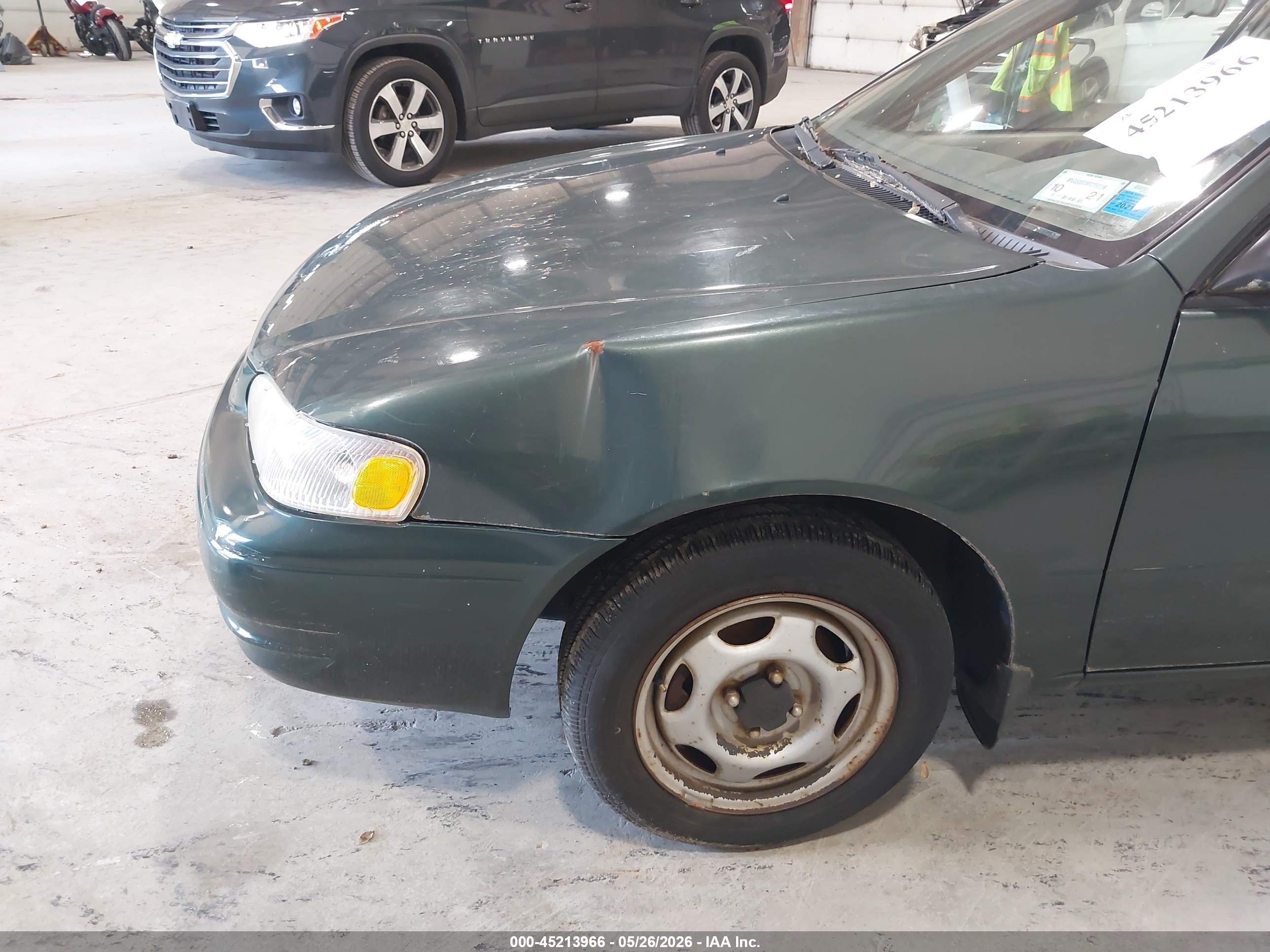 2000 Toyota Corolla Ve Зеленый vin: 2T1BR12E6YC279890