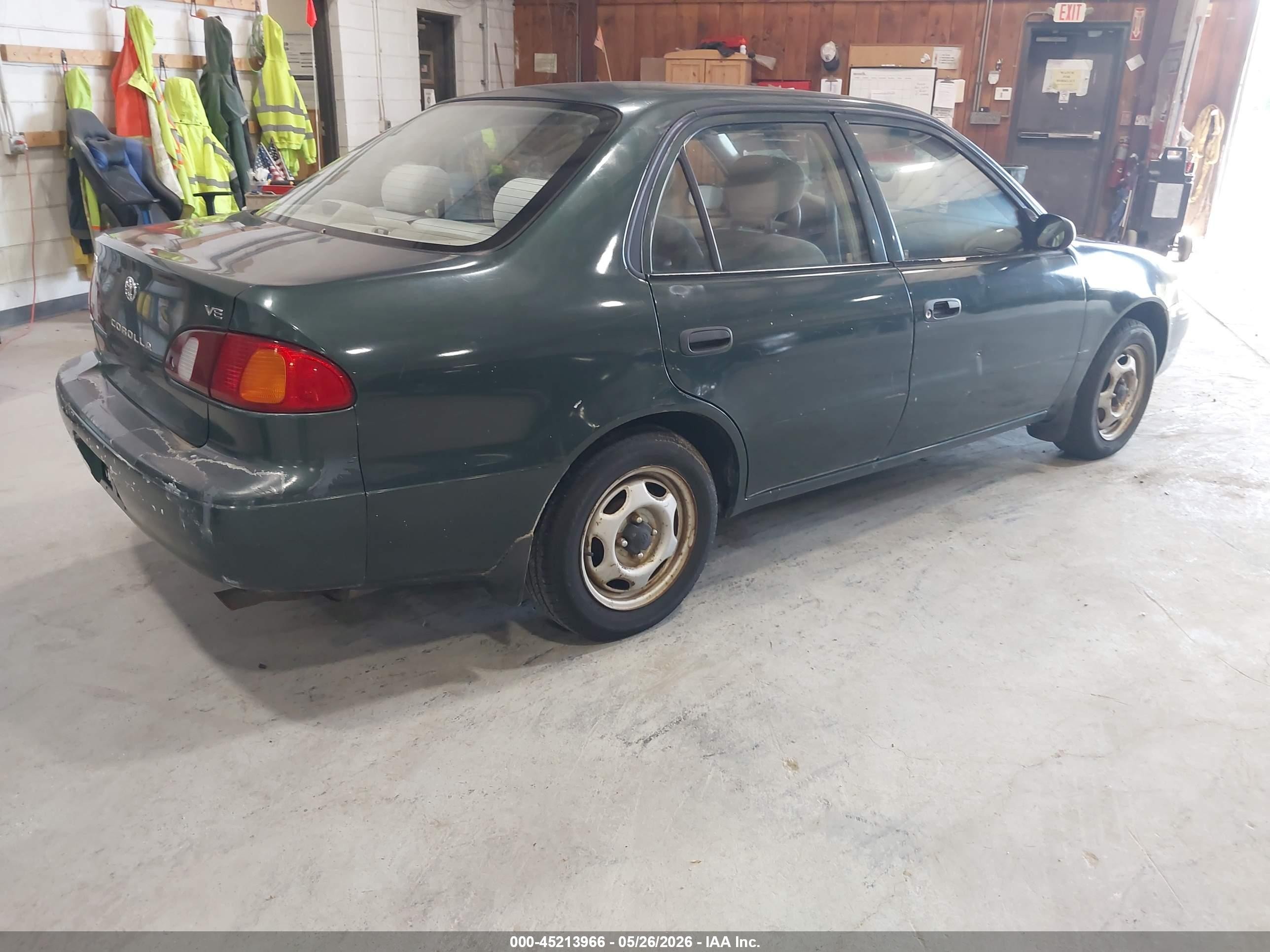 2000 Toyota Corolla Ve Зеленый vin: 2T1BR12E6YC279890