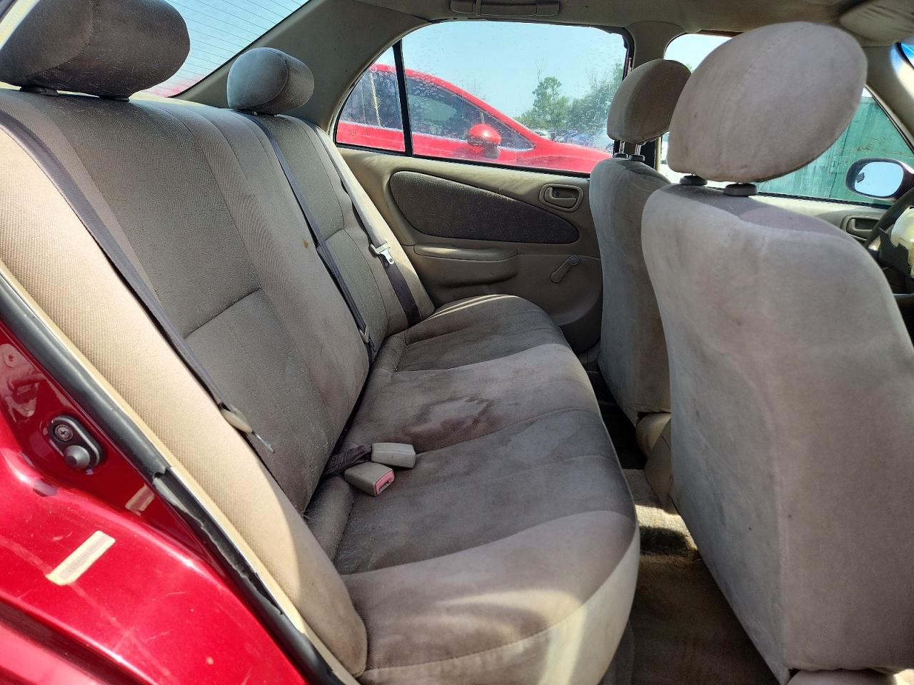 2000 Toyota Corolla Ve Red vin: 2T1BR12E6YC375180