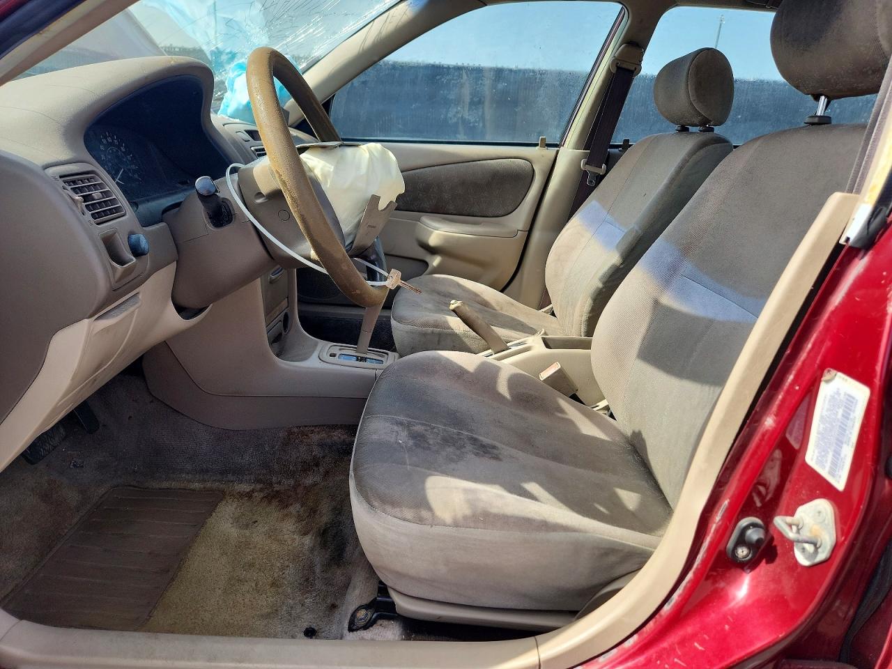 2000 Toyota Corolla Ve Red vin: 2T1BR12E6YC375180