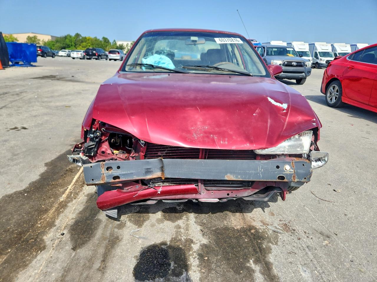 2000 Toyota Corolla Ve Red vin: 2T1BR12E6YC375180