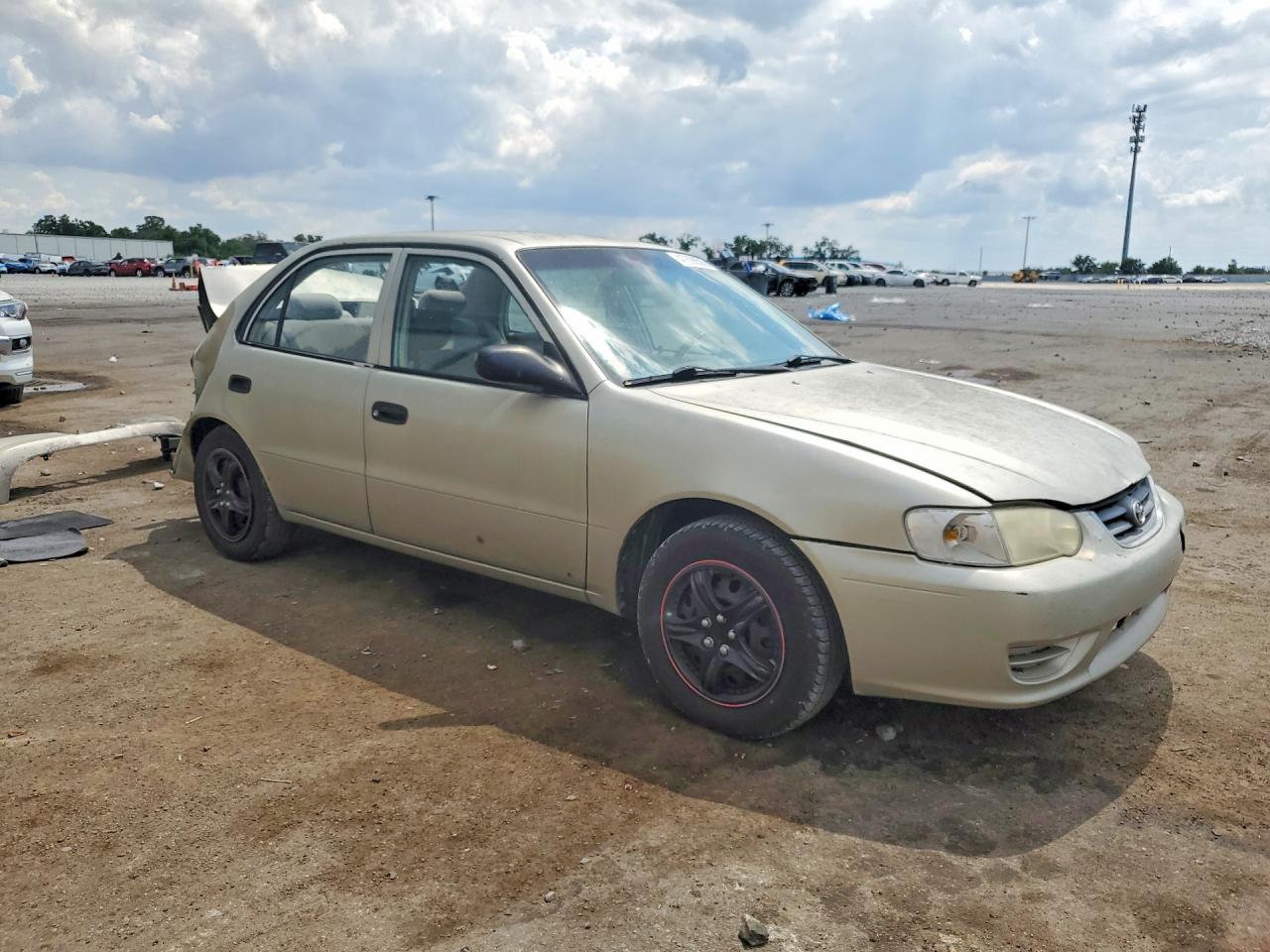 2001 Toyota Corolla Ce Silver vin: 2T1BR12E71C403705