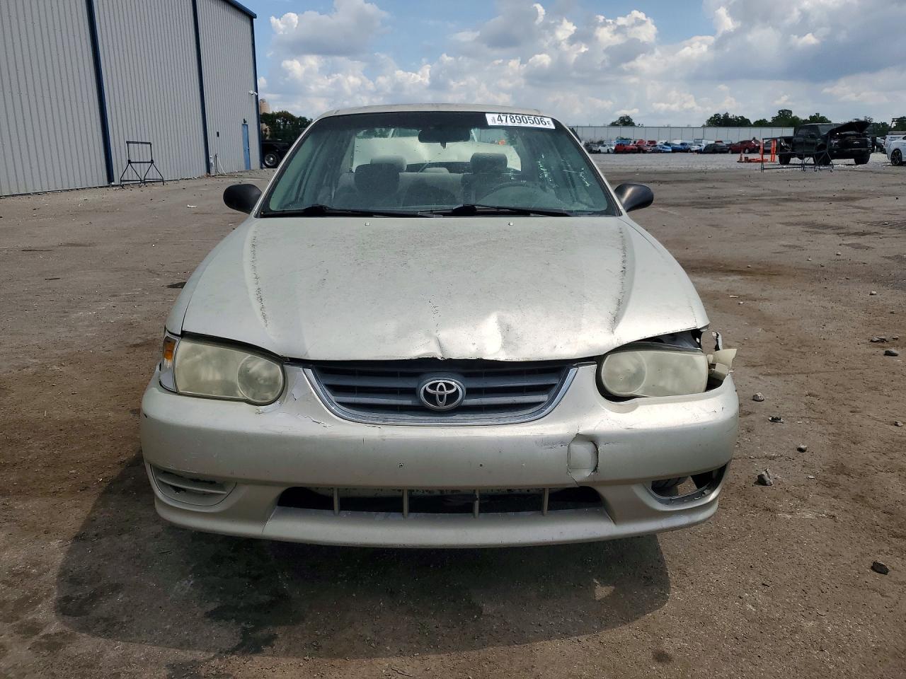 2001 Toyota Corolla Ce Silver vin: 2T1BR12E71C403705