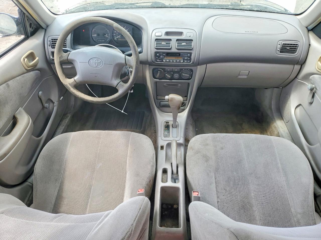 2001 Toyota Corolla Ce Silver vin: 2T1BR12E71C403705