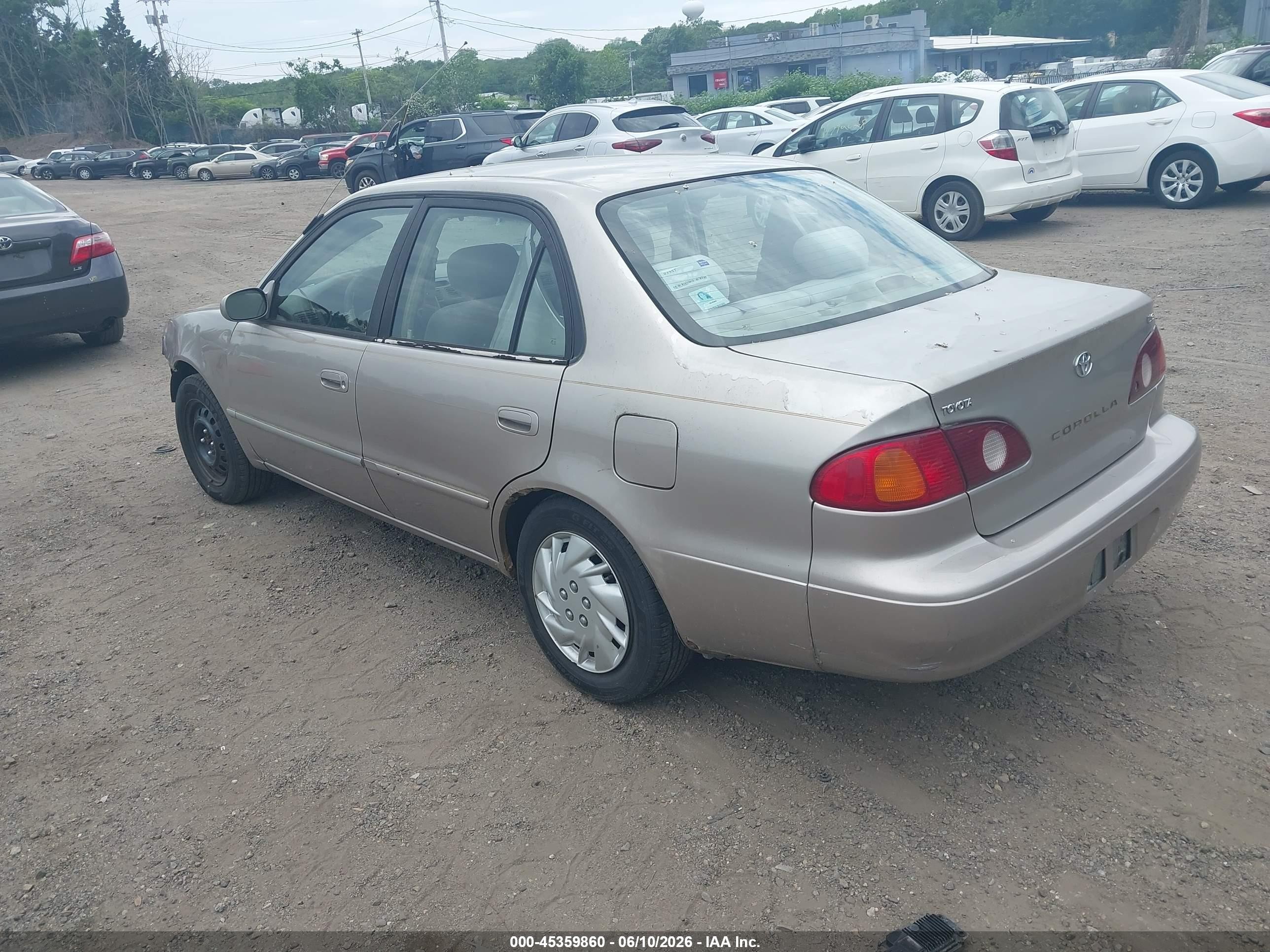 2001 Toyota Corolla Le Gray vin: 2T1BR12E71C442228