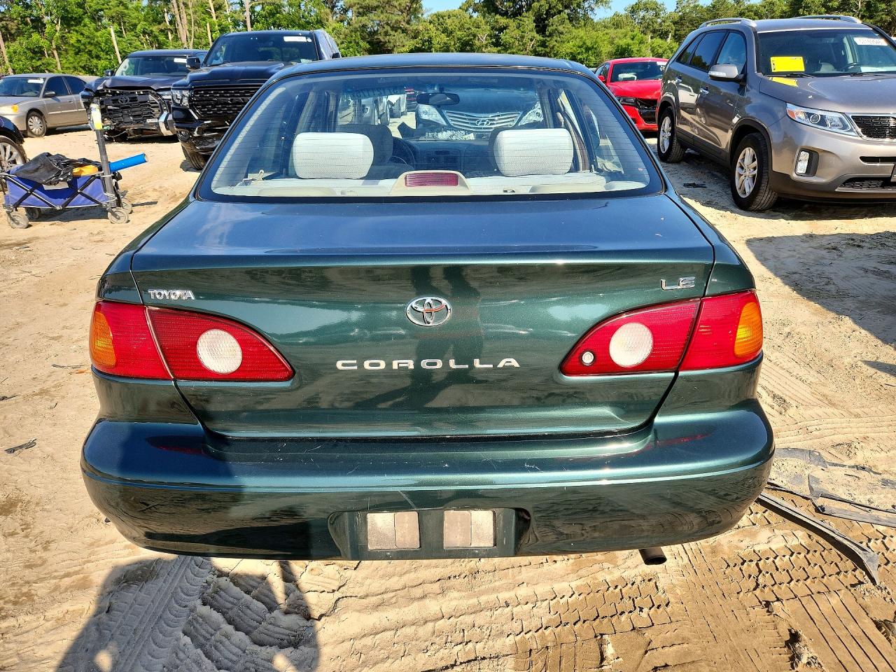 2001 Toyota Corolla Le Green vin: 2T1BR12E71C444965