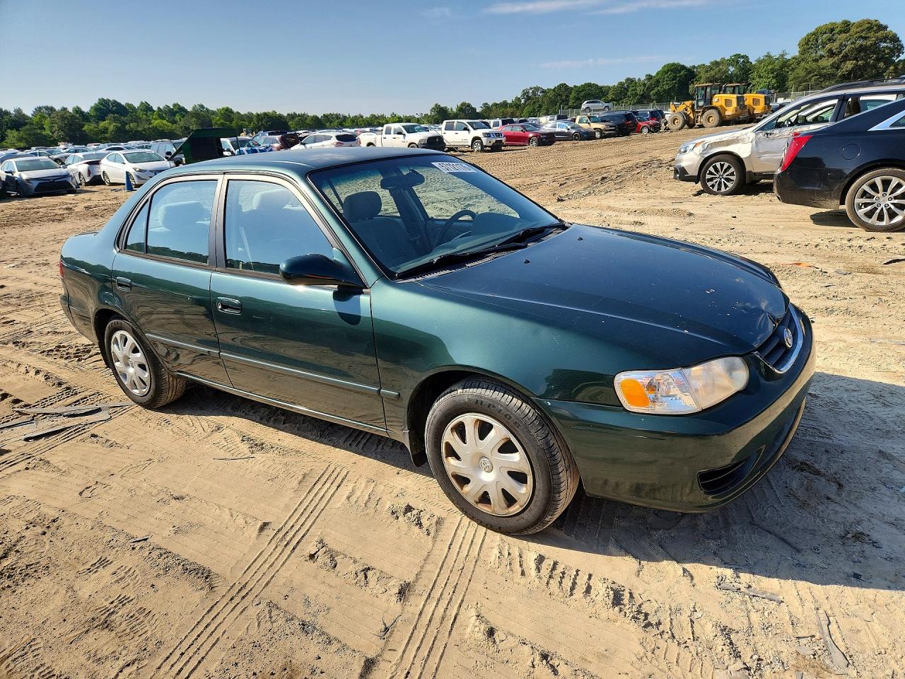 2001 Toyota Corolla Le Green vin: 2T1BR12E71C444965