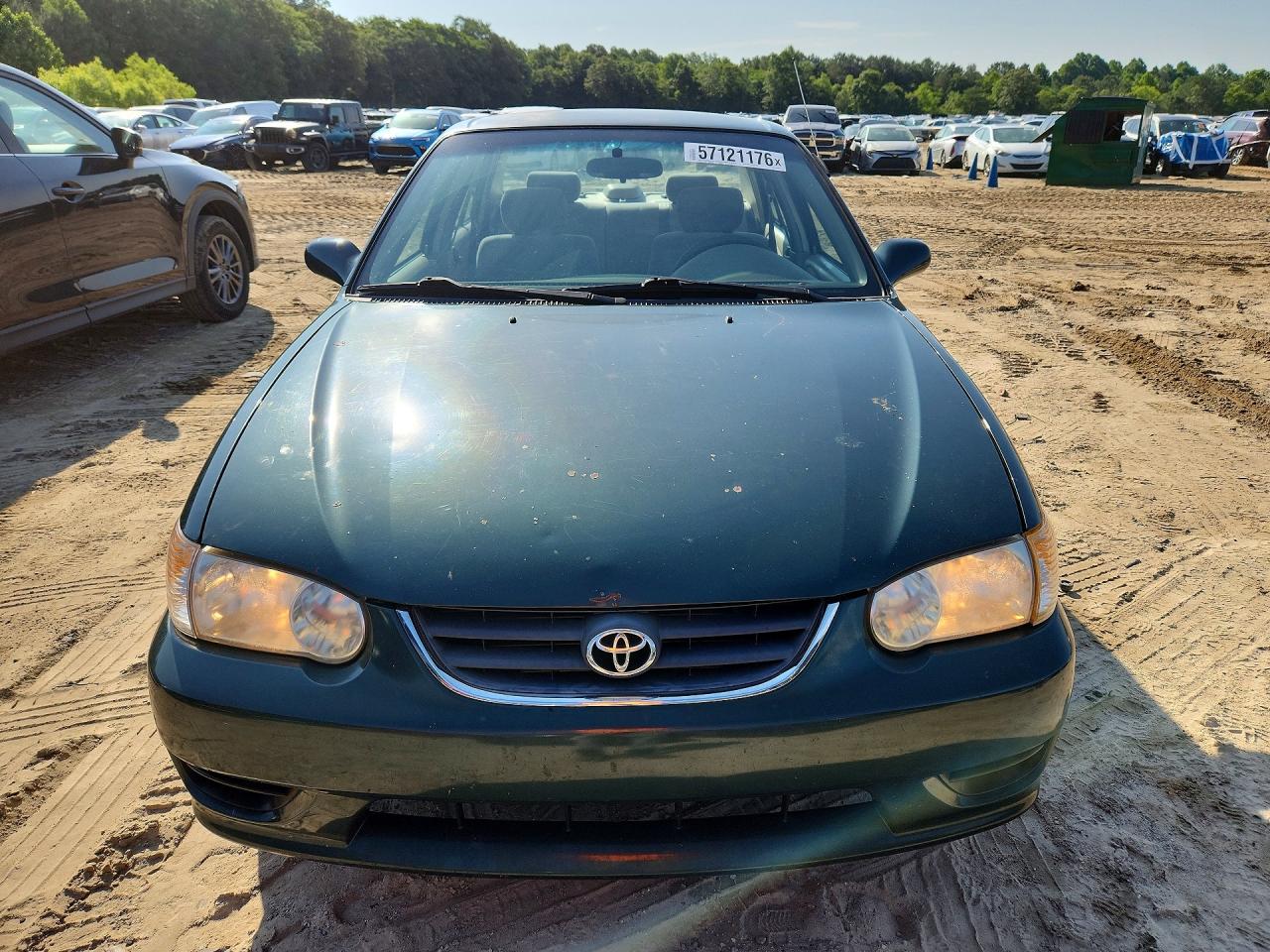 2001 Toyota Corolla Le Green vin: 2T1BR12E71C444965