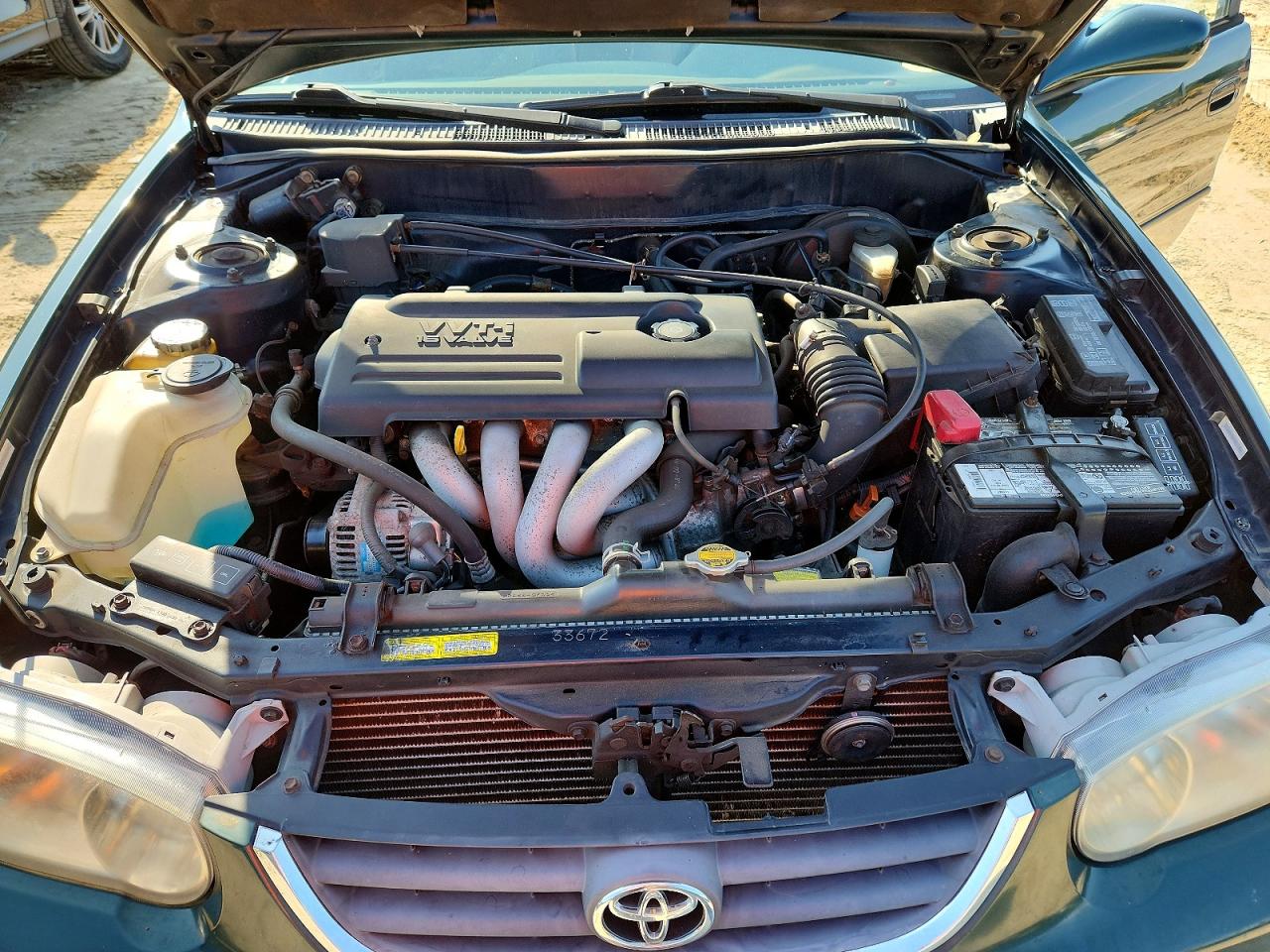 2001 Toyota Corolla Le Green vin: 2T1BR12E71C444965