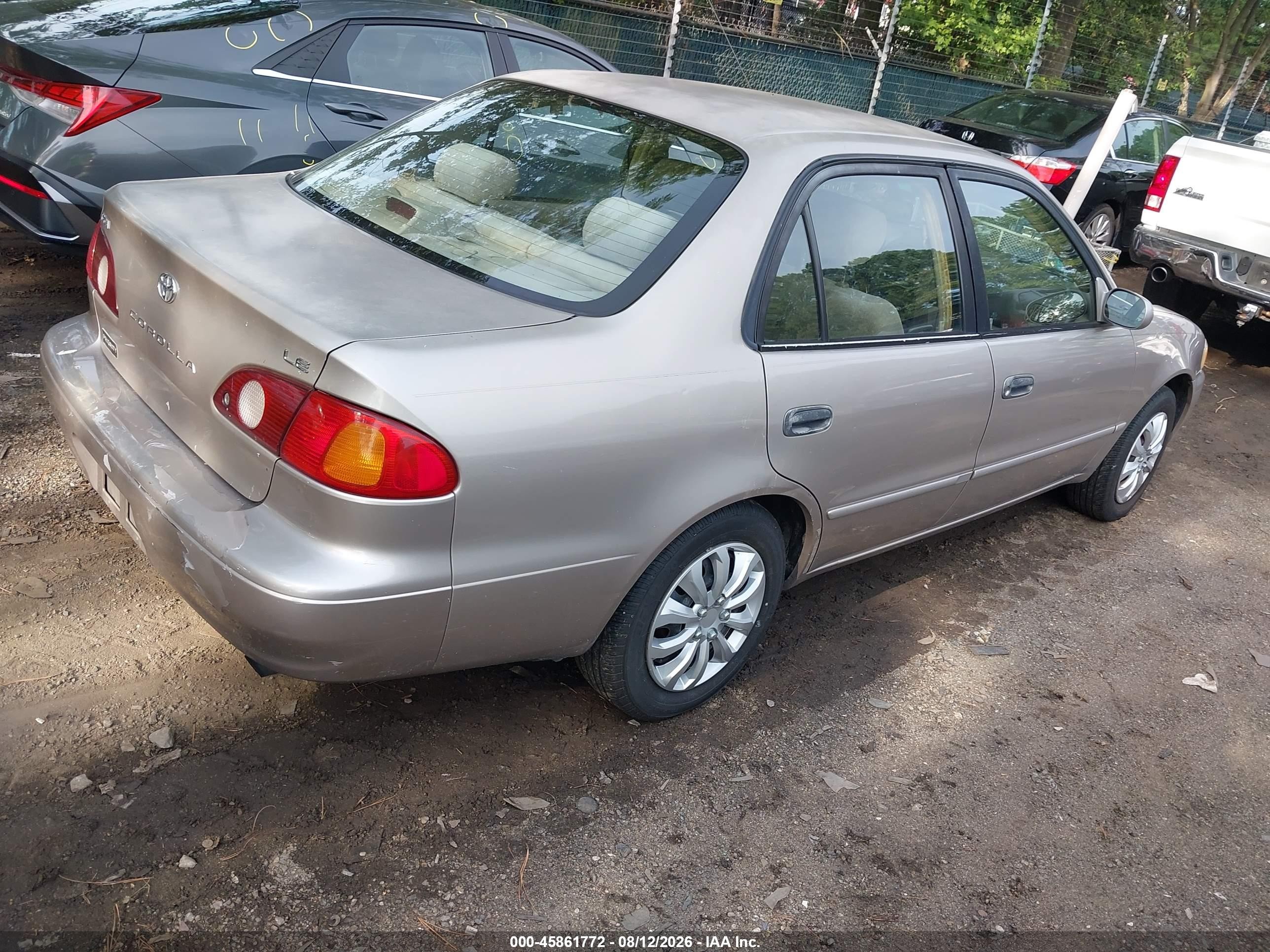 2002 Toyota Corolla Le Champagne vin: 2T1BR12E72C522565