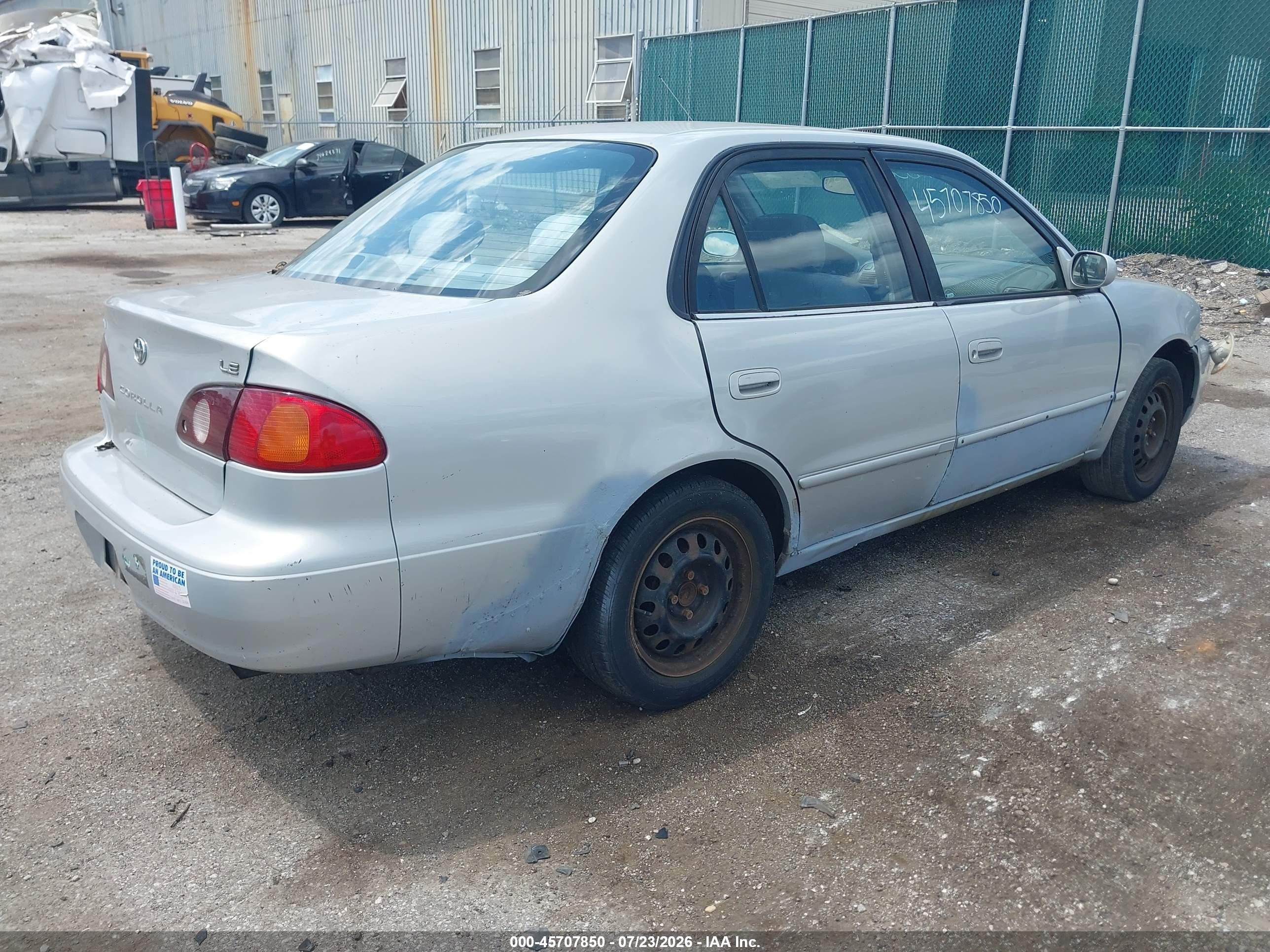 2002 Toyota Corolla Le Серый vin: 2T1BR12E72C562936