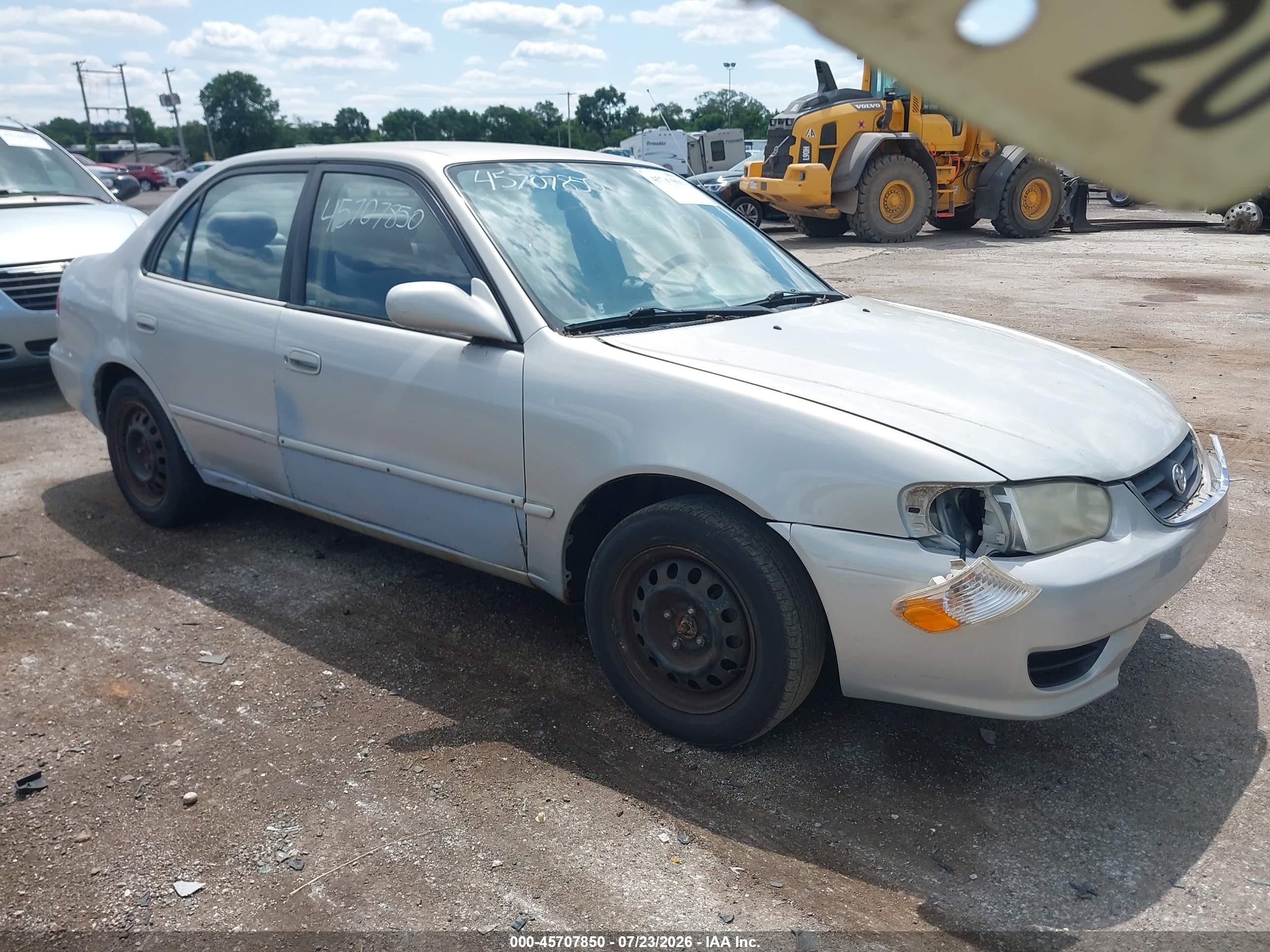 2002 Toyota Corolla Le Серый vin: 2T1BR12E72C562936