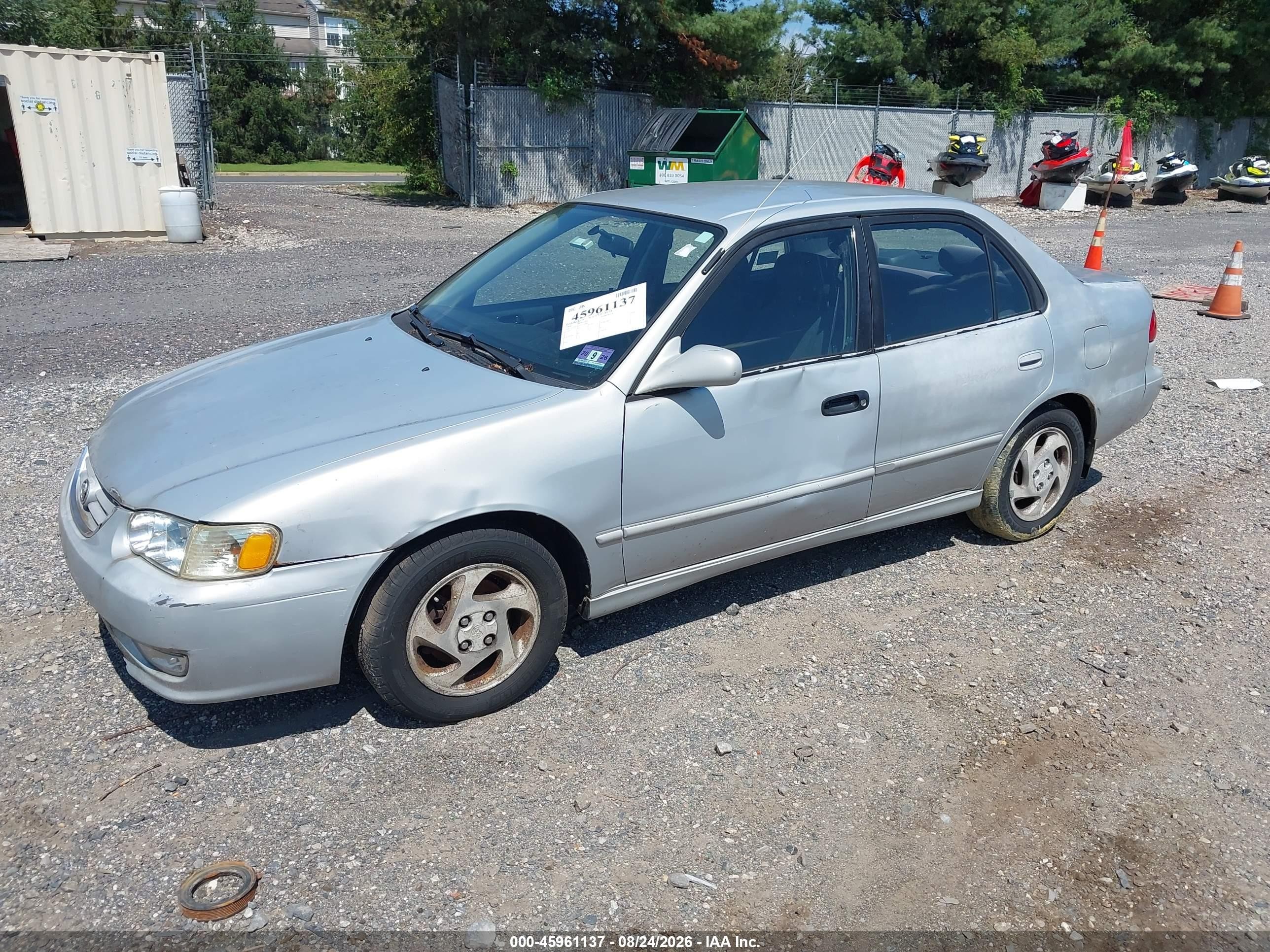2002 Toyota Corolla S Silver vin: 2T1BR12E72C577694