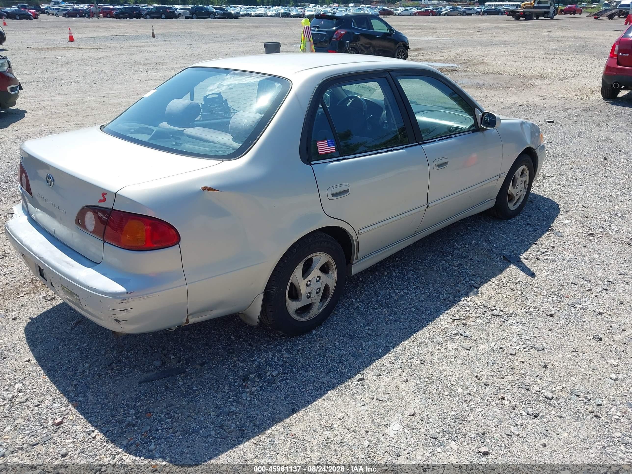 2002 Toyota Corolla S Silver vin: 2T1BR12E72C577694