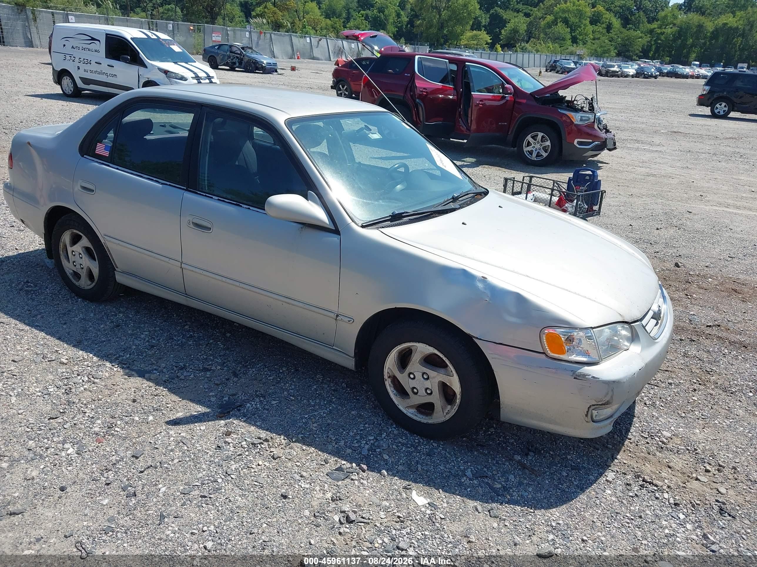 2002 Toyota Corolla S Silver vin: 2T1BR12E72C577694
