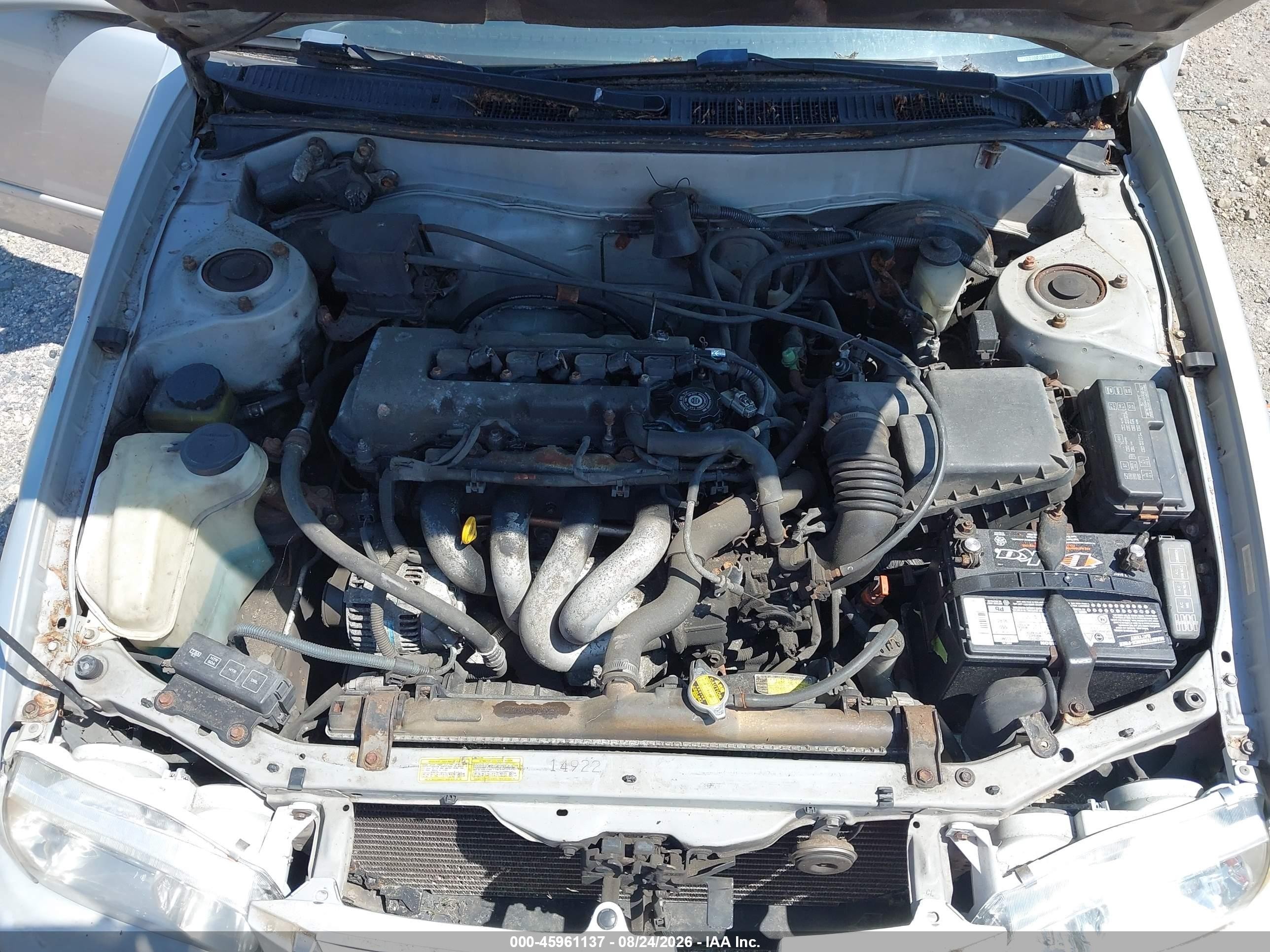 2002 Toyota Corolla S Silver vin: 2T1BR12E72C577694